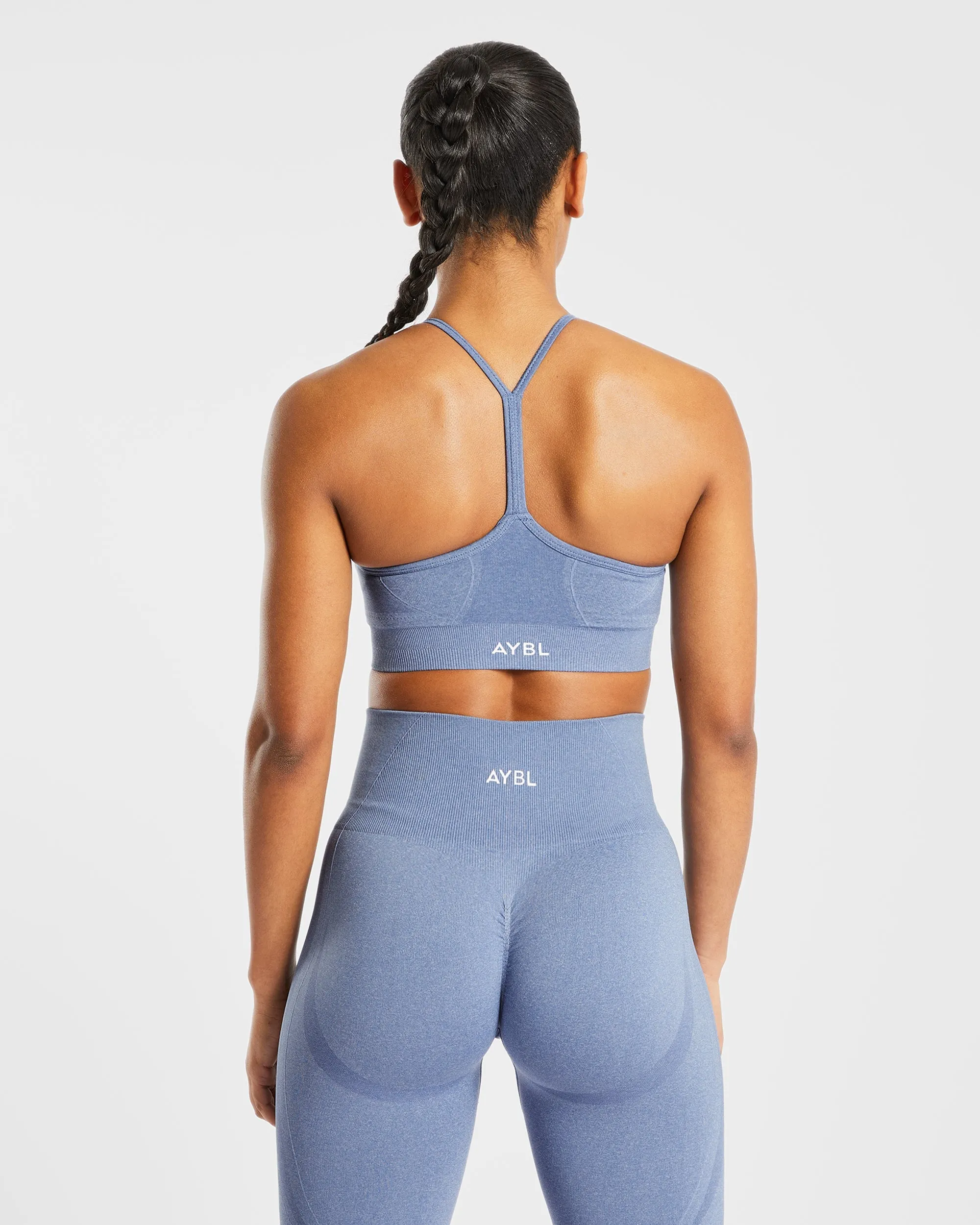 Empower Seamless Sports Bra - Blue Marl sold by AYBL product image thumbnail 2