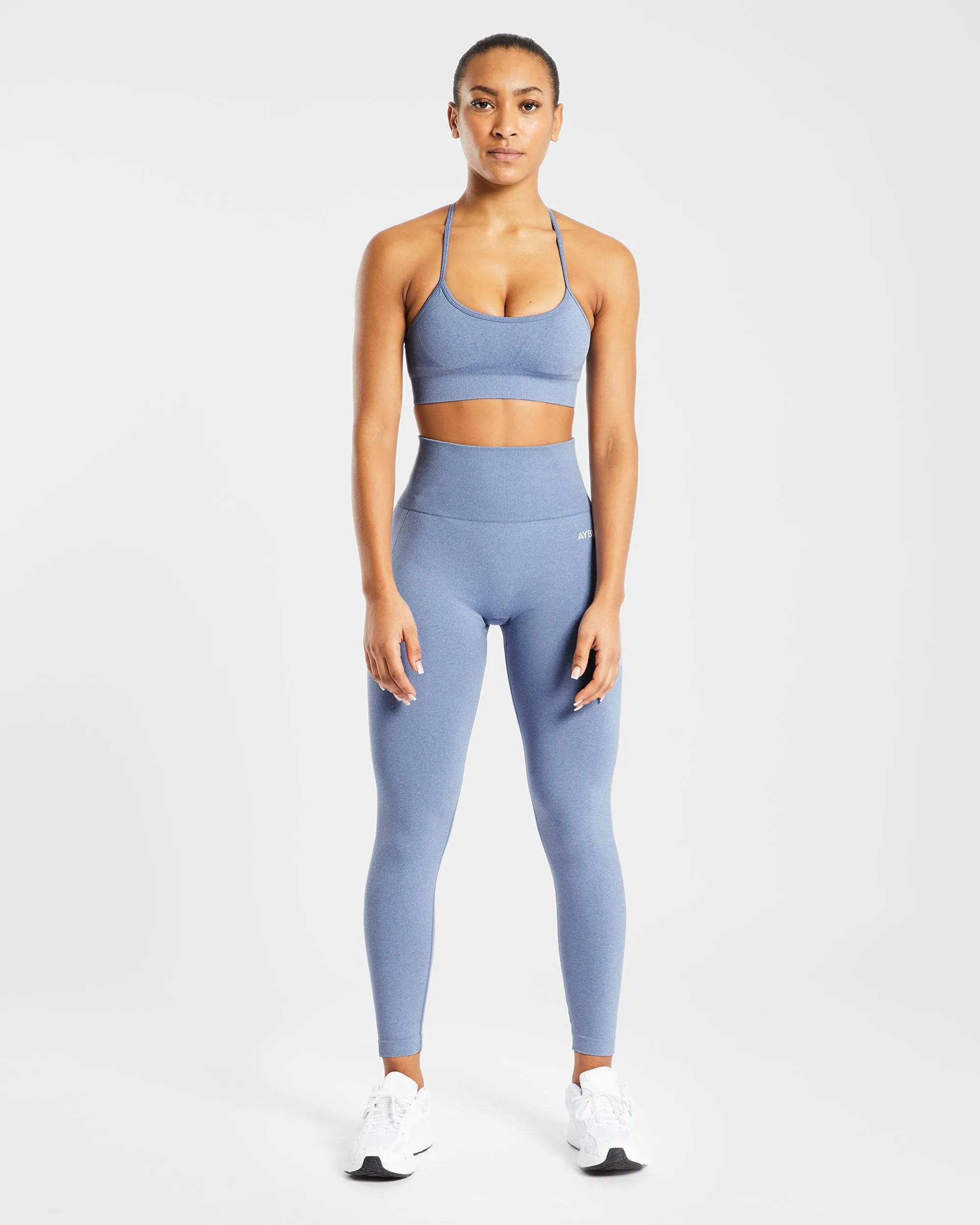 Empower Seamless Sports Bra - Blue Marl sold by AYBL product image thumbnail 3