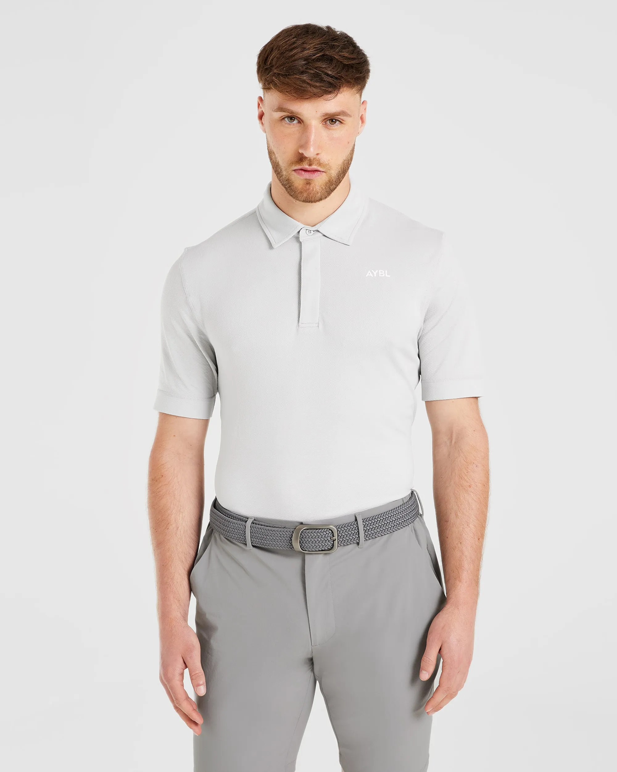 Performance Seamless Polo Shirt - Grey sold by AYBL