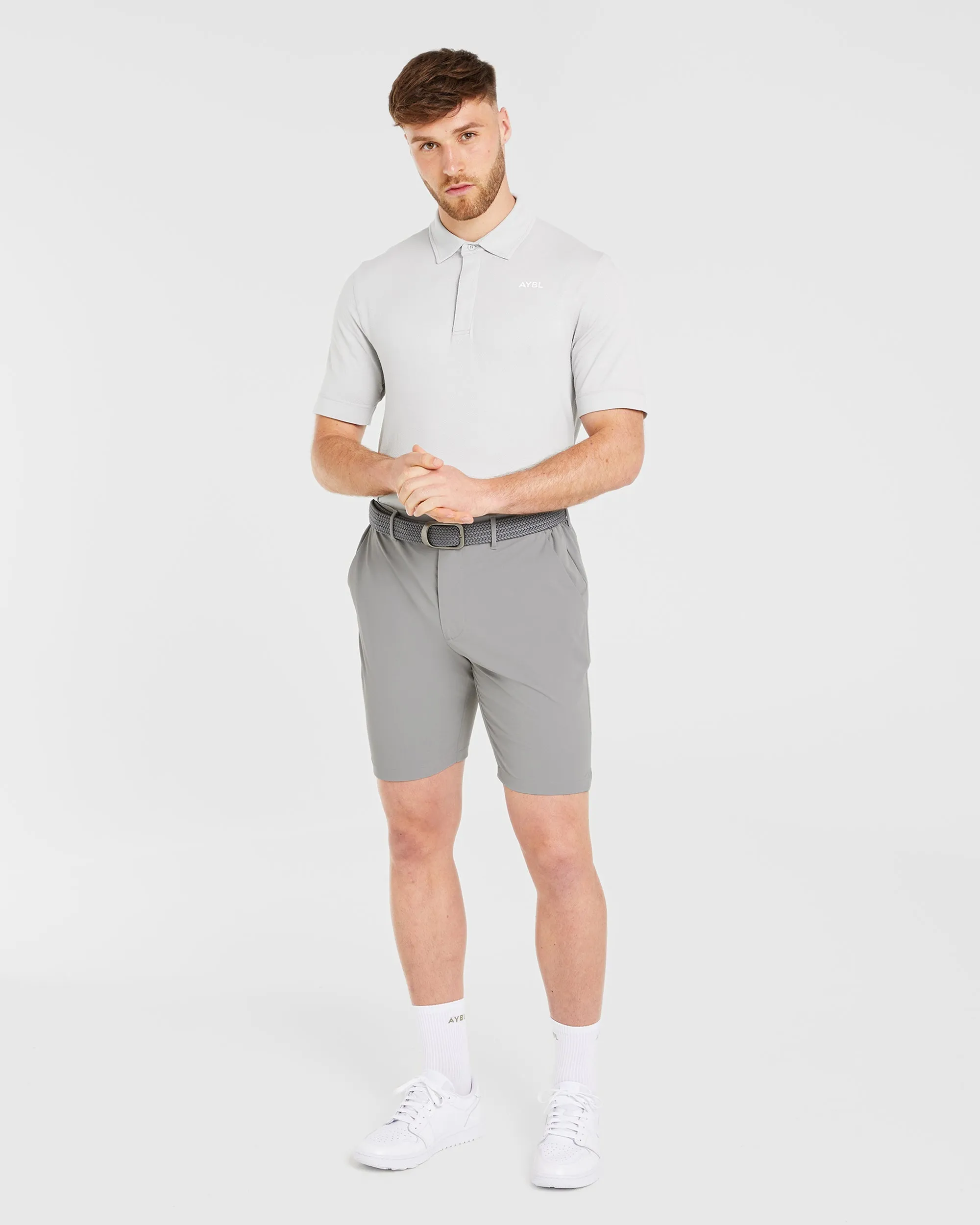 Performance Seamless Polo Shirt - Grey sold by AYBL product image thumbnail 3