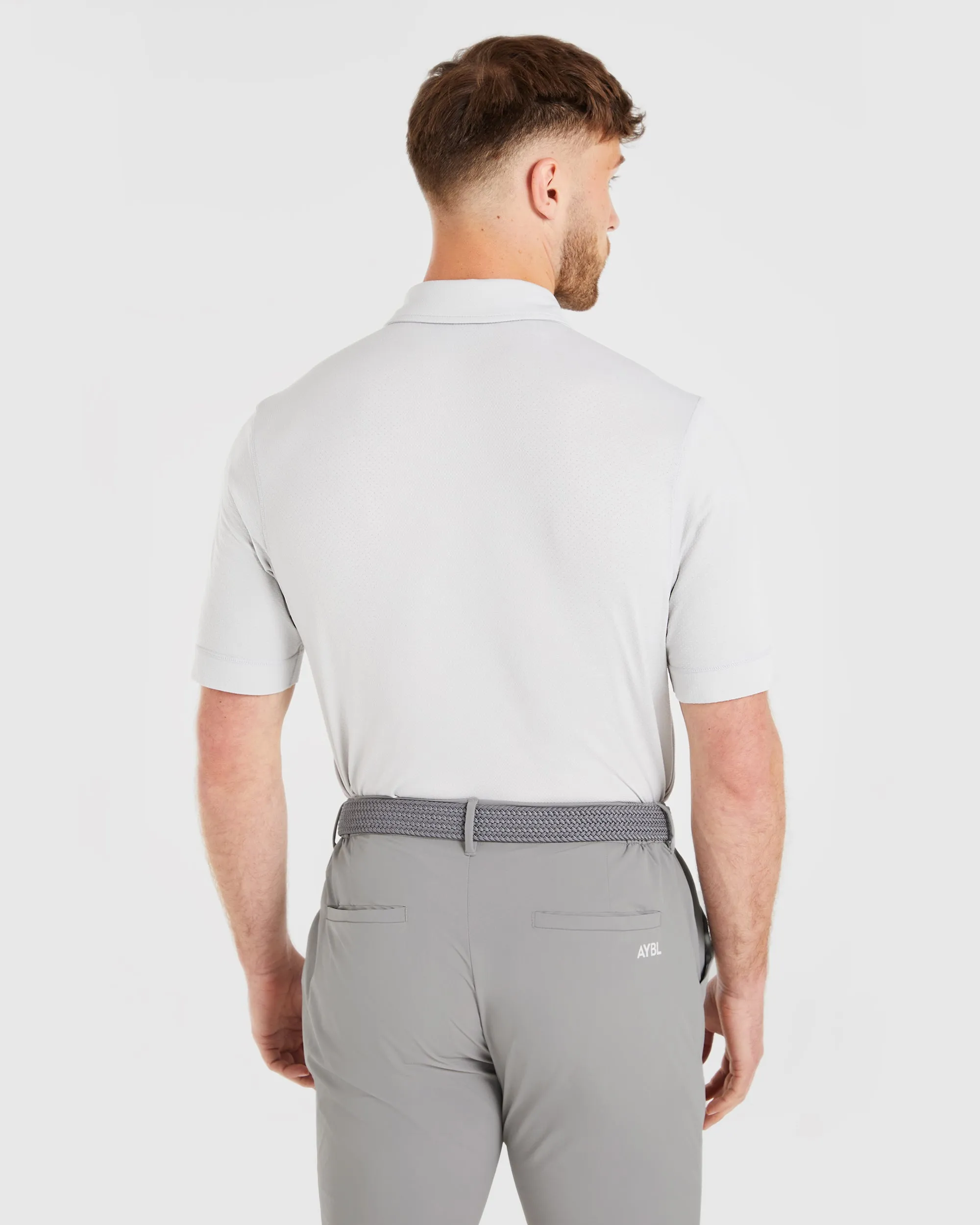Performance Seamless Polo Shirt - Grey sold by AYBL product image thumbnail 2