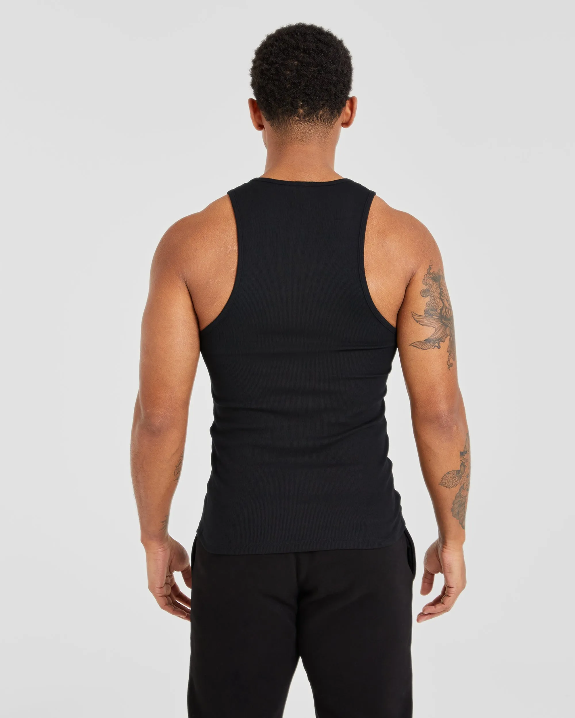 Muscle Ribbed Tank - Black sold by AYBL product image thumbnail 2
