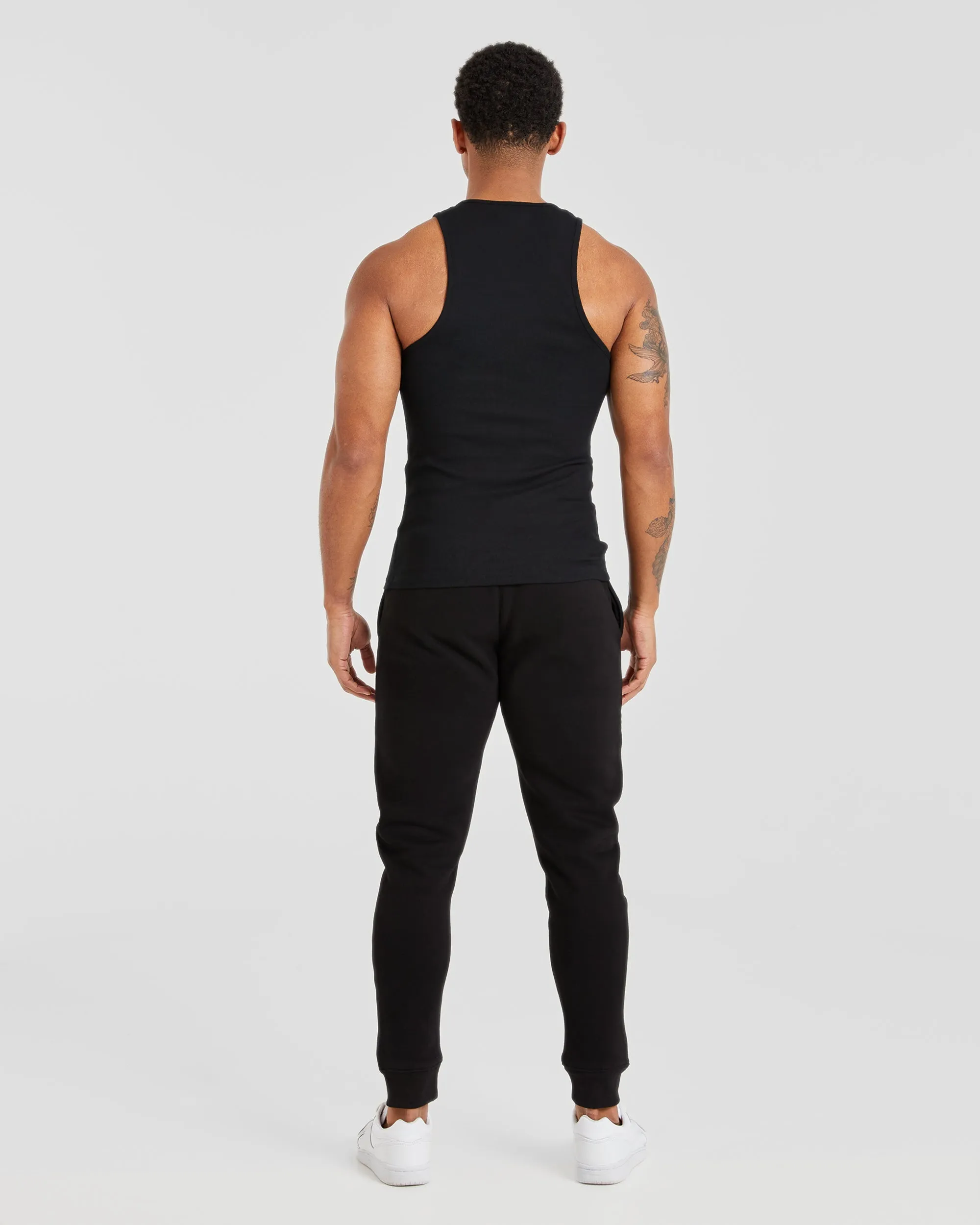 Muscle Ribbed Tank - Black sold by AYBL product image thumbnail 4