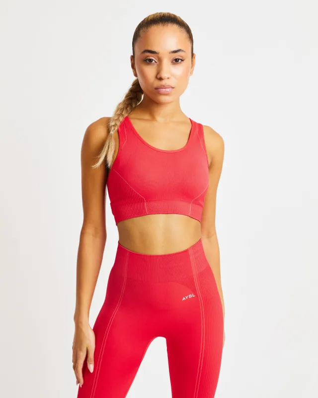 Reflex Seamless Sports Bra - Red sold by AYBL