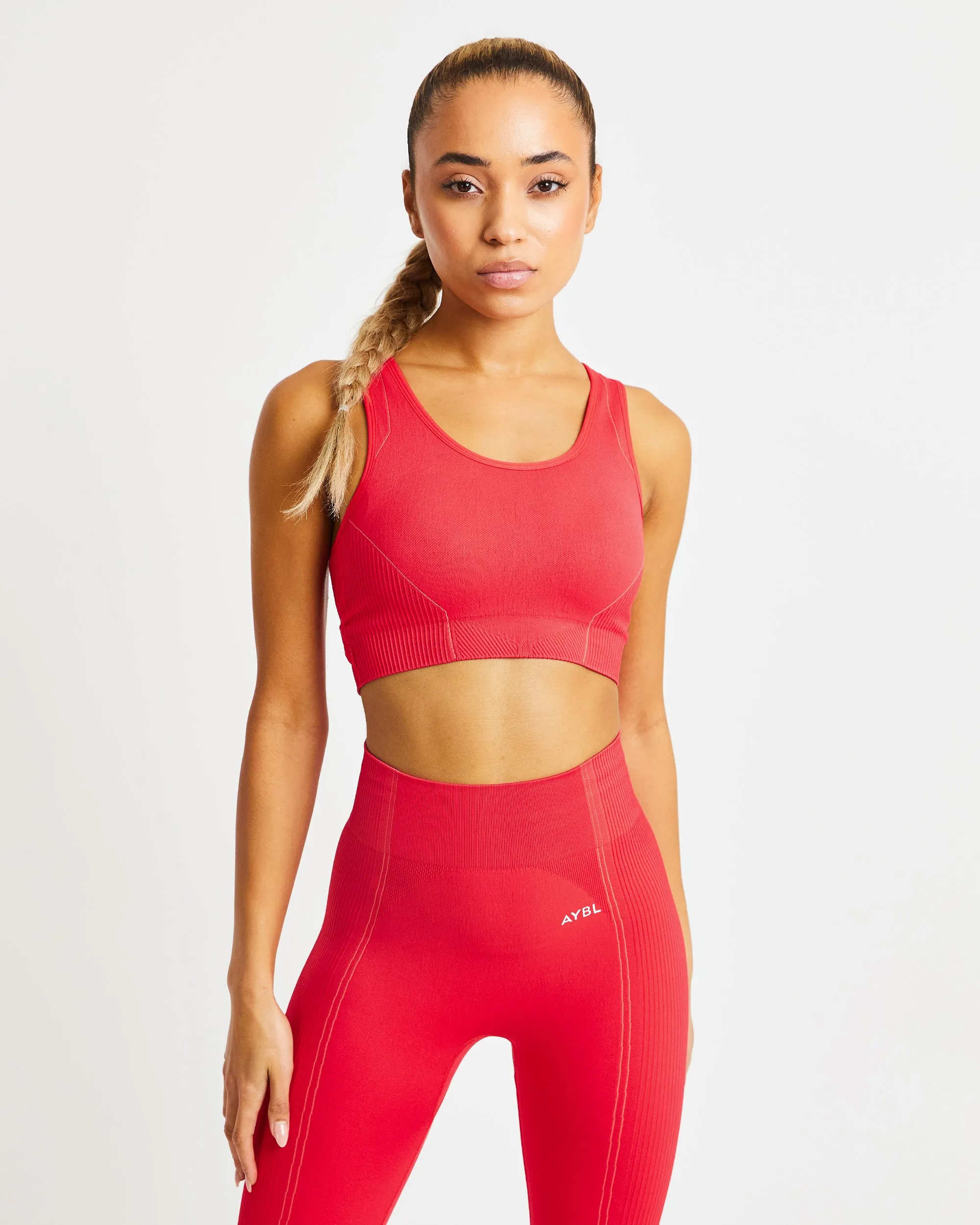 Reflex Seamless Sports Bra - Red sold by AYBL
