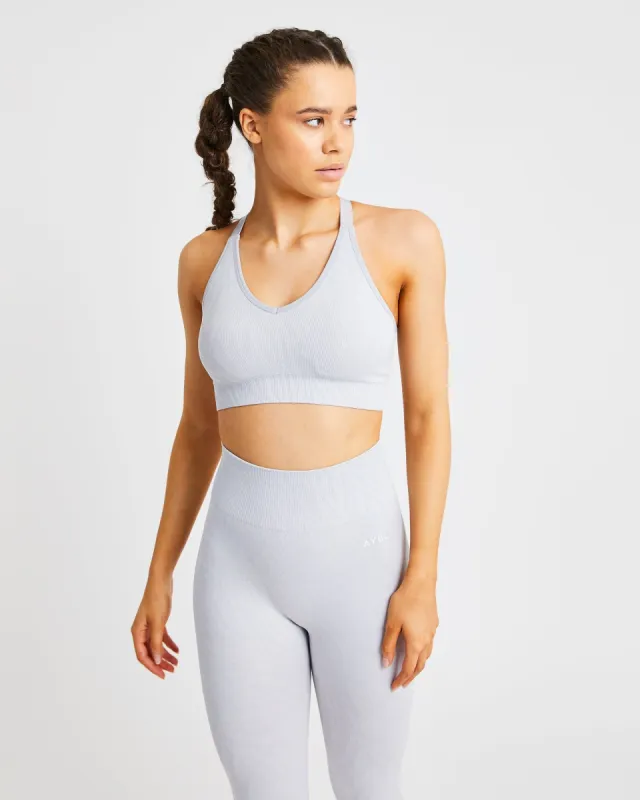 Evolve Animal Seamless Sports Bra - Light Grey sold by AYBL