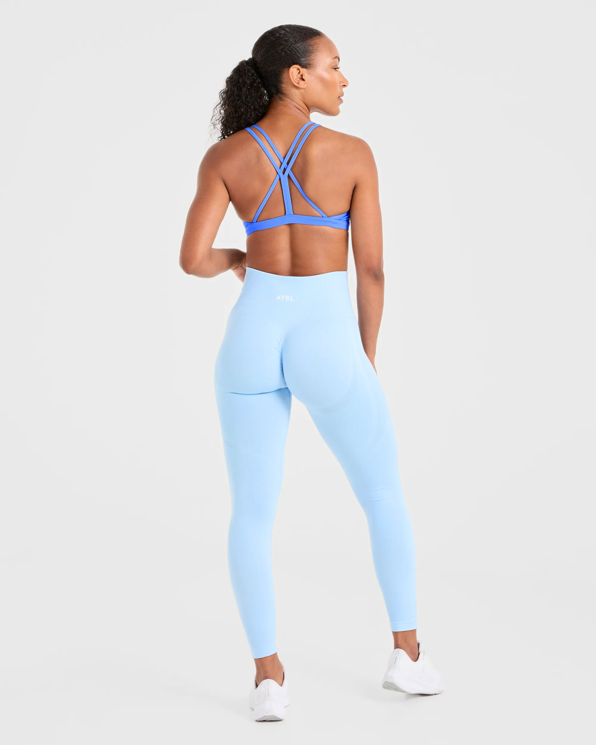 Essential Strappy Sports Bra - Summer Blue sold by AYBL product image thumbnail 4