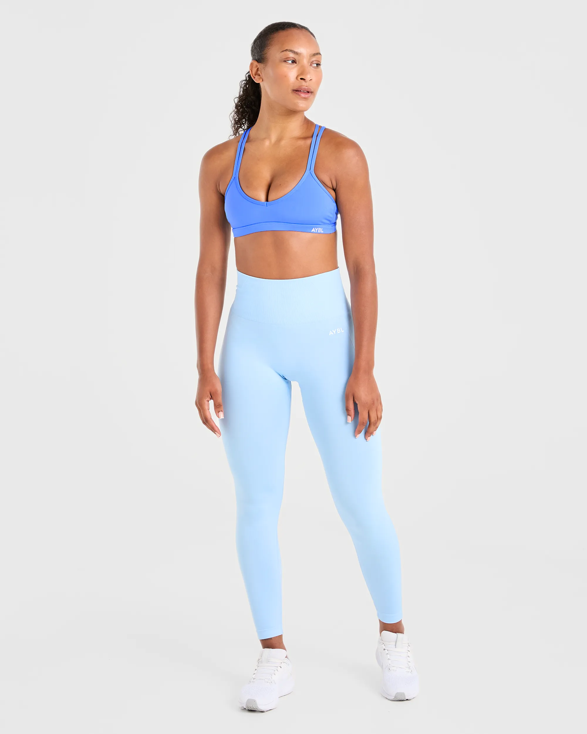 Essential Strappy Sports Bra - Summer Blue sold by AYBL product image thumbnail 3