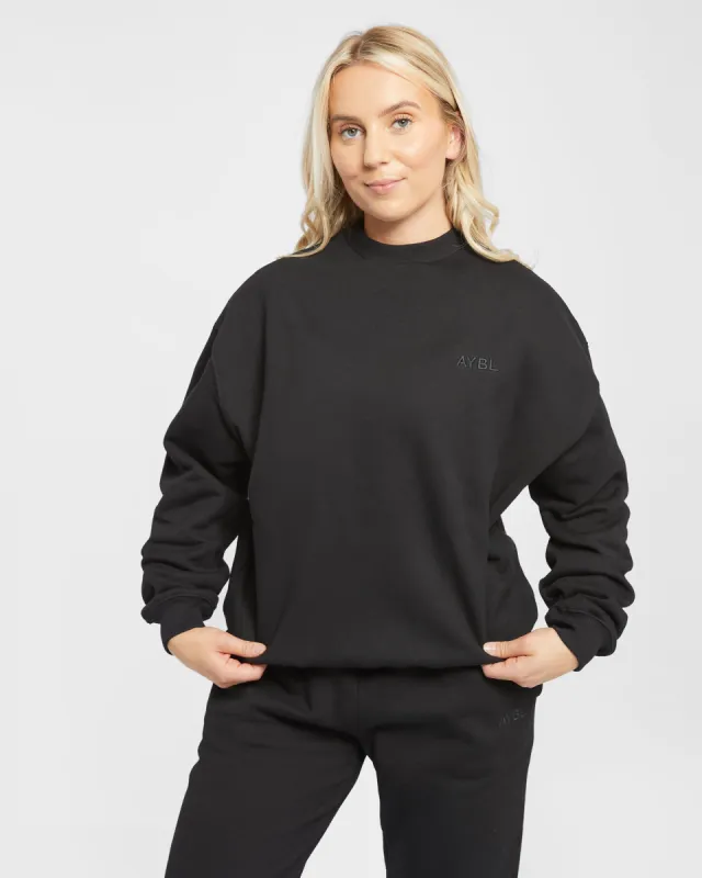 Premium Oversized Sweatshirt - Black sold by AYBL