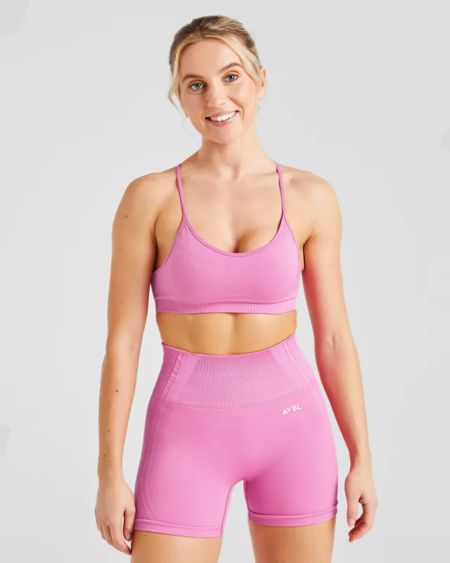 Balance V3 Seamless Strappy Sports Bra - Bubblegum Pink sold by AYBL