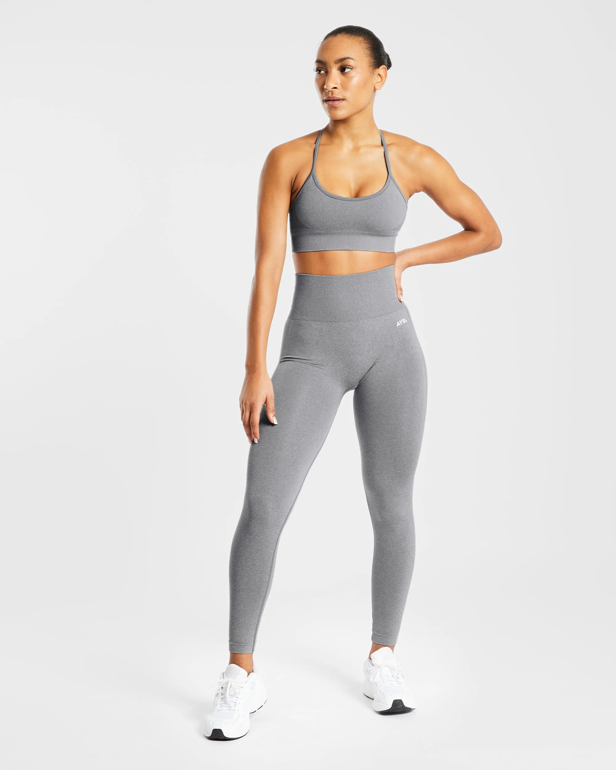 Empower Seamless Sports Bra - Grey Marl sold by AYBL product image thumbnail 3