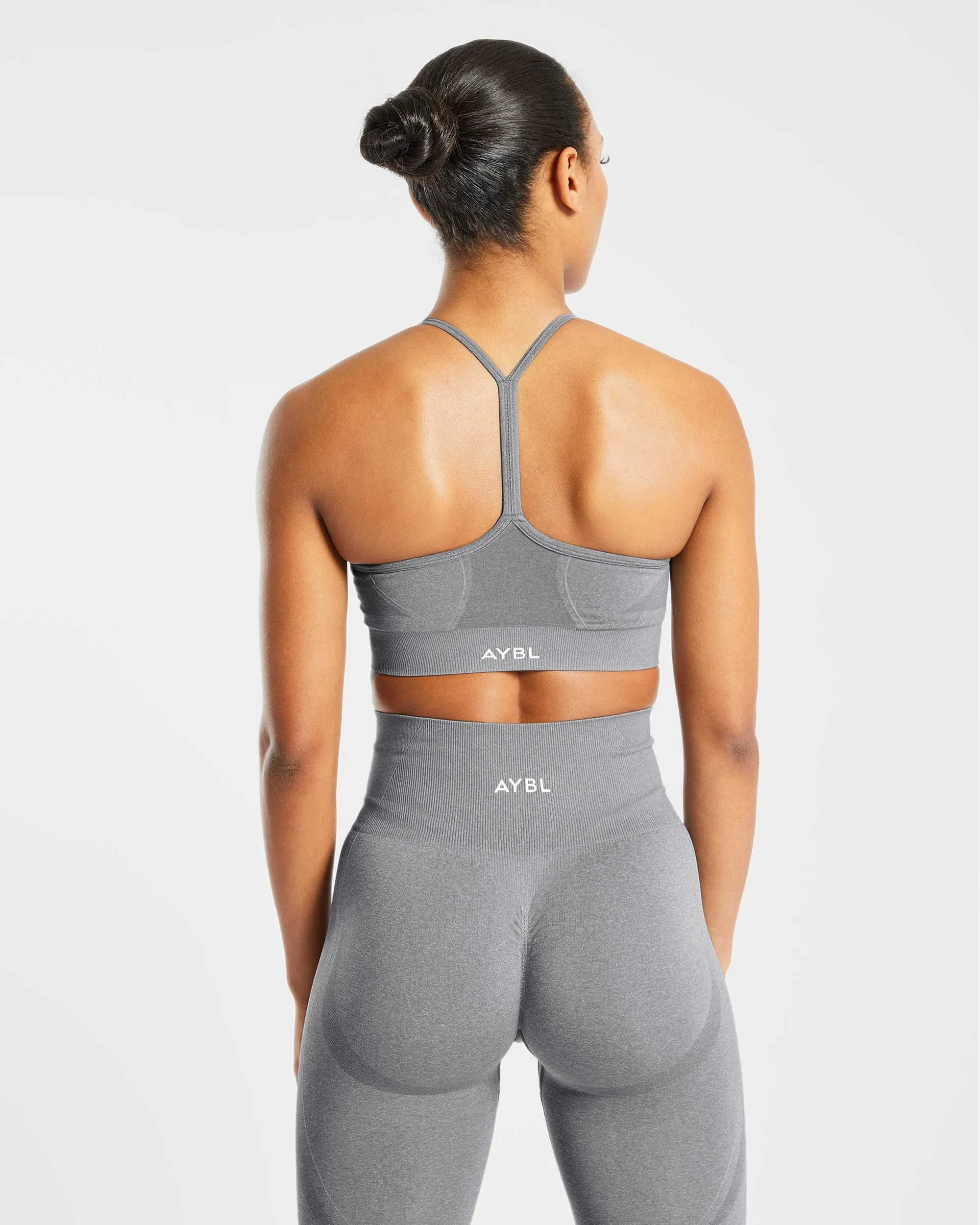 Empower Seamless Sports Bra - Grey Marl sold by AYBL product image thumbnail 2