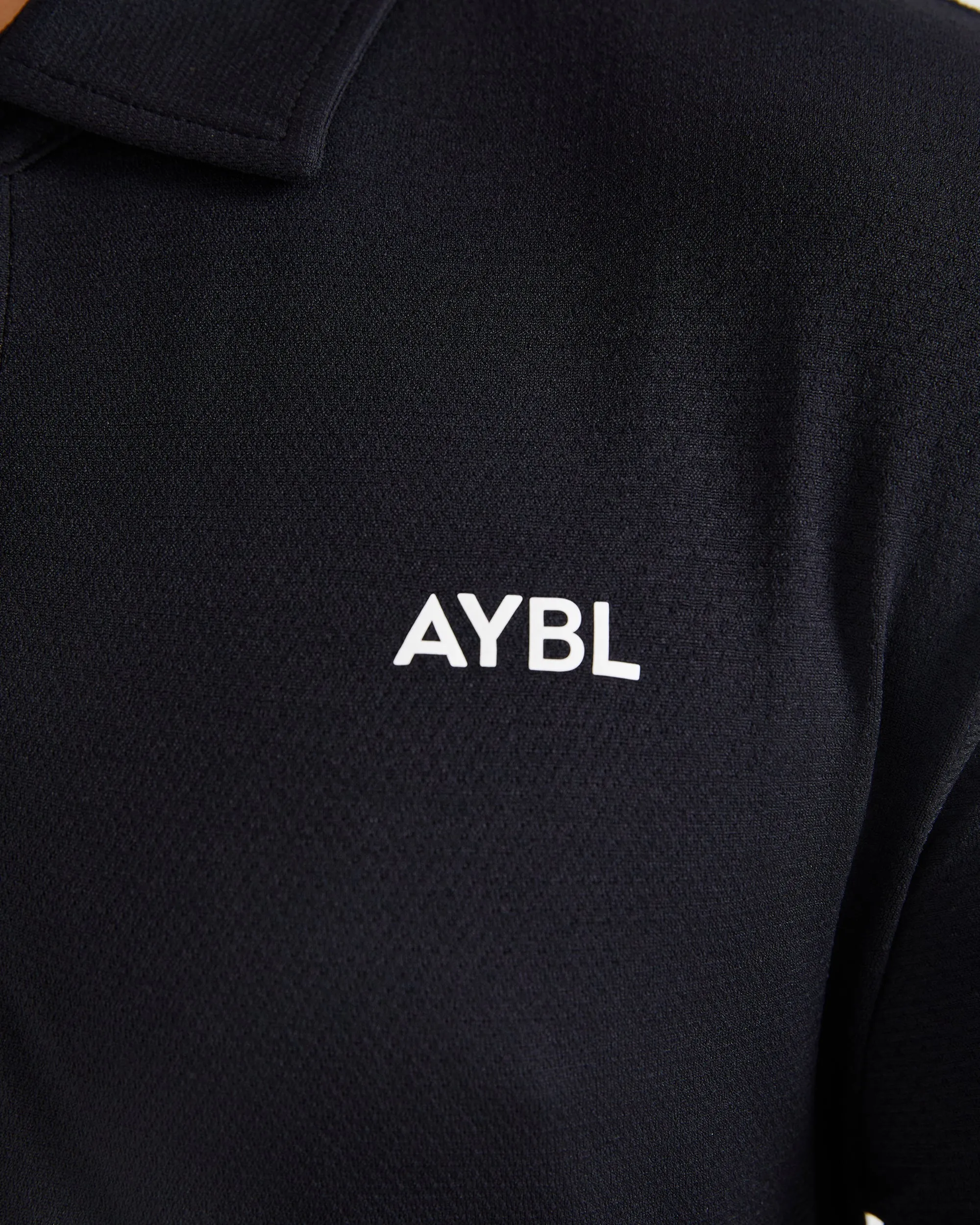 Performance Seamless Polo Shirt - Black sold by AYBL product image thumbnail 5