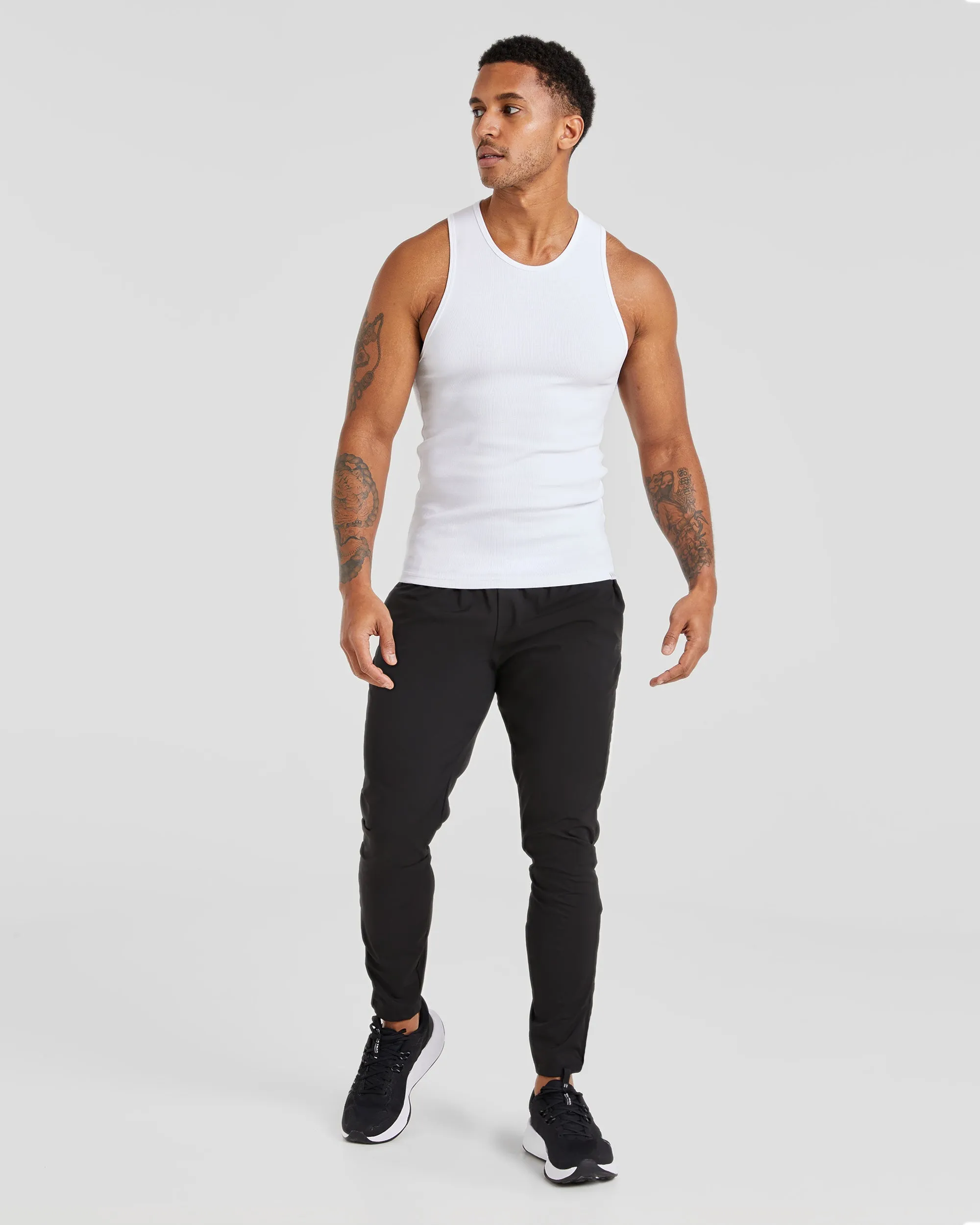 Essential Ribbed Tank - White sold by AYBL product image thumbnail 3