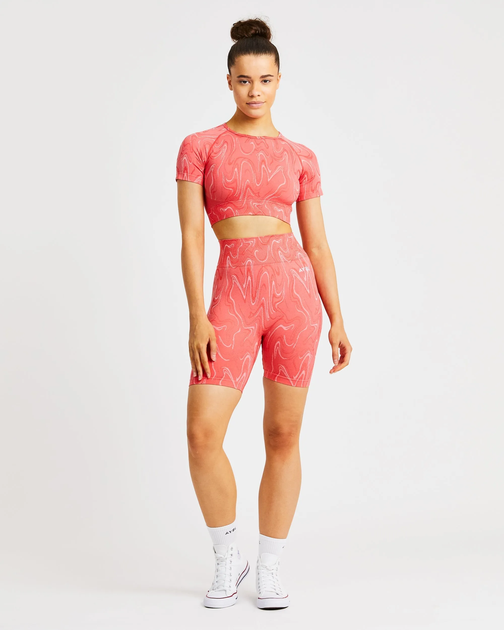 Velocity Seamless Shorts - Coral sold by AYBL product image thumbnail 3