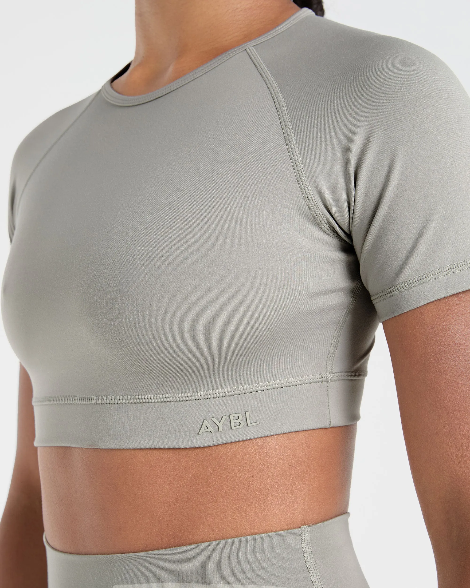 Staple Crop Top - Washed Olive sold by AYBL product image thumbnail 5
