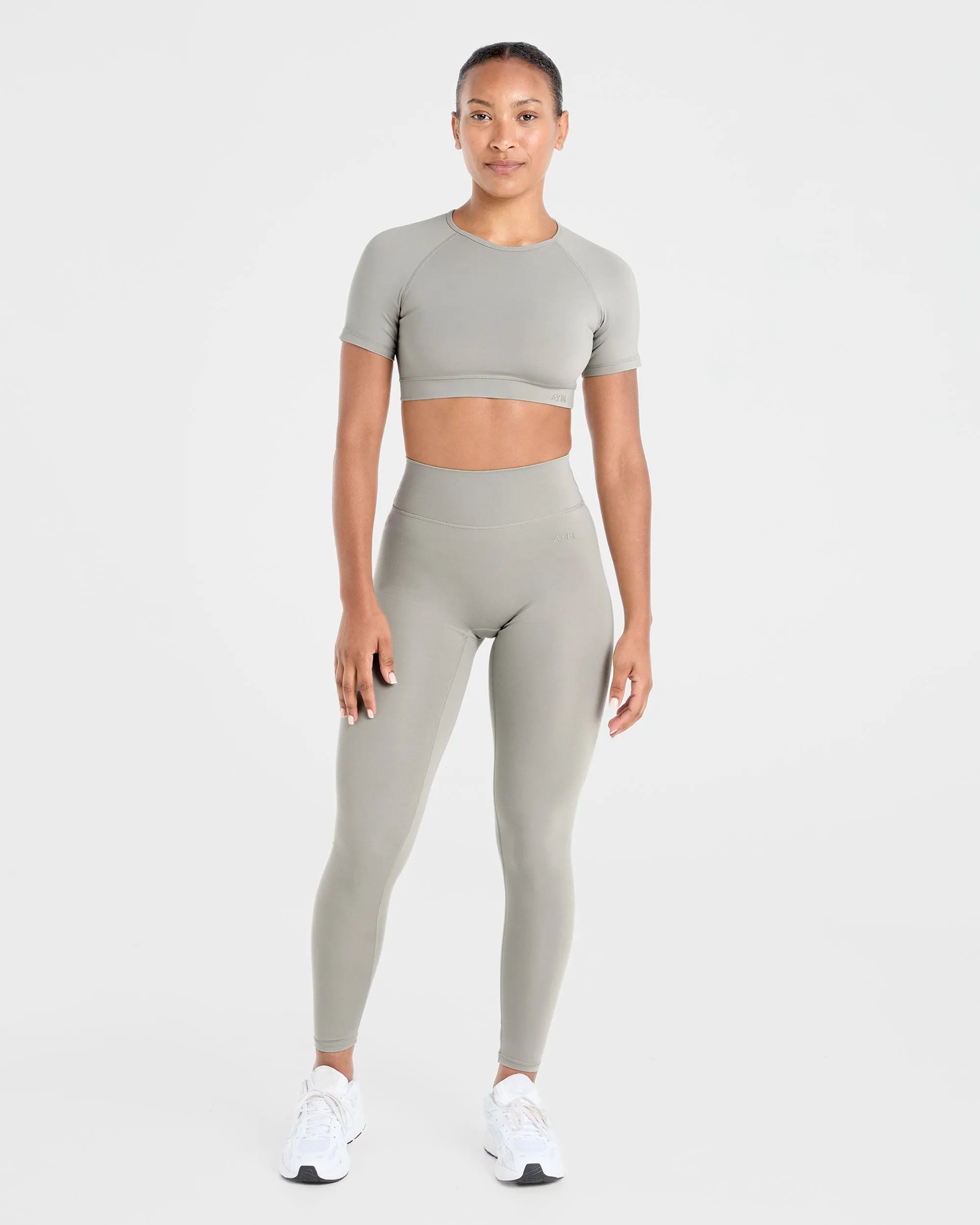 Staple Crop Top - Washed Olive sold by AYBL product image thumbnail 3