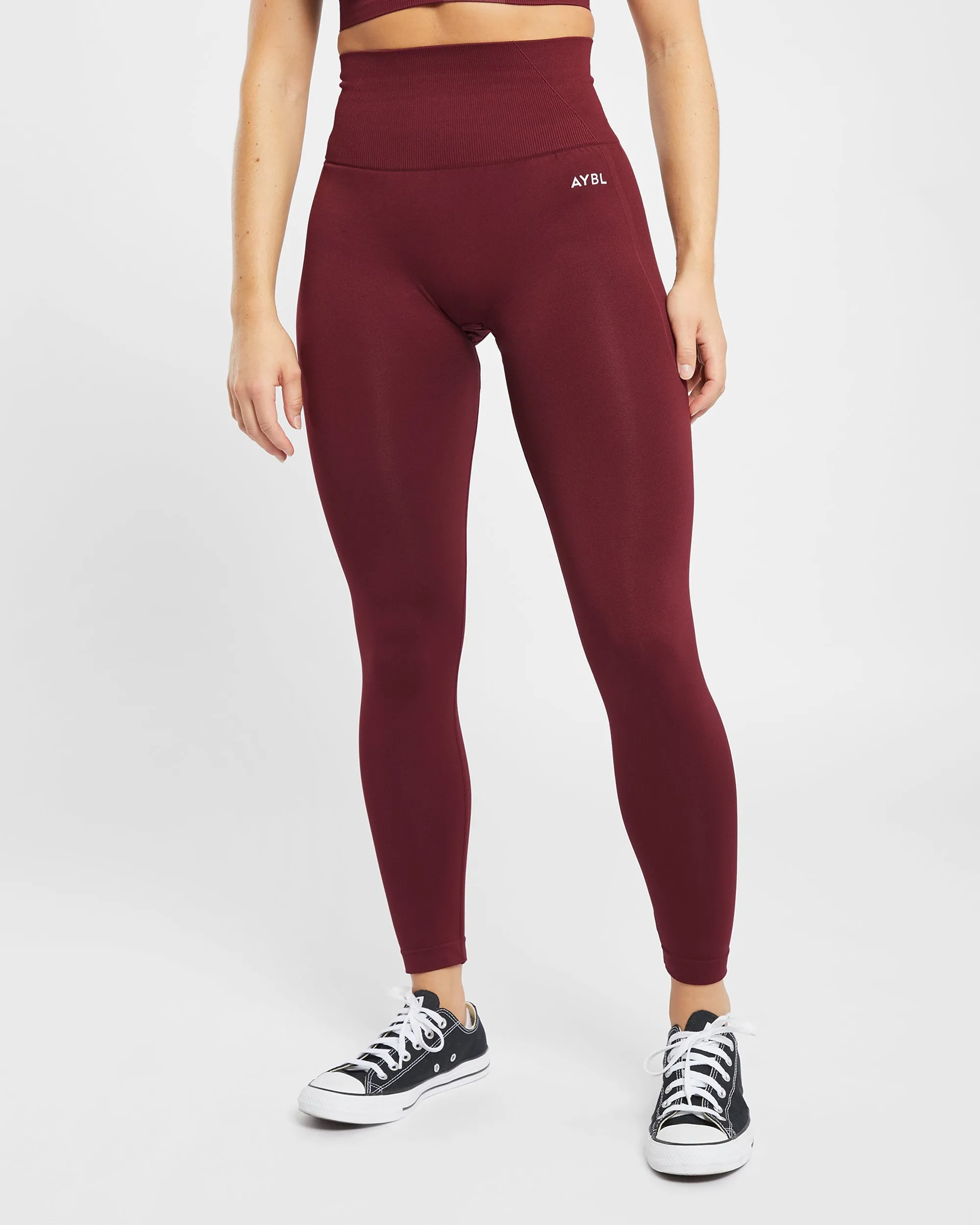 Empower Seamless Leggings - Red Wine sold by AYBL