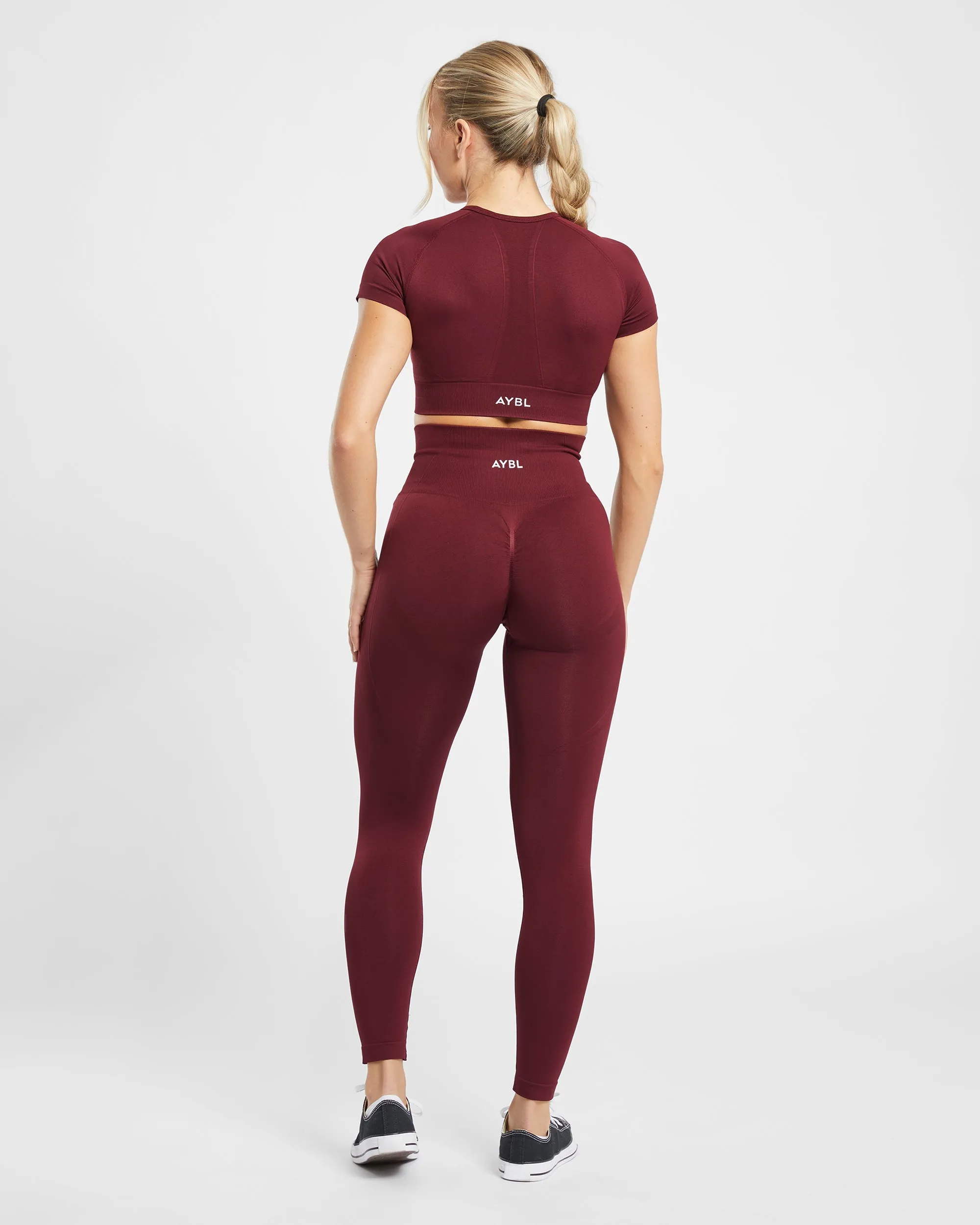 Empower Seamless Leggings - Red Wine sold by AYBL product image thumbnail 4