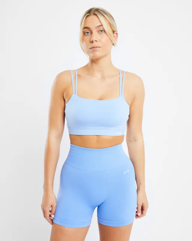 Essential Bandeau Sports Bra - Powder Blue sold by AYBL