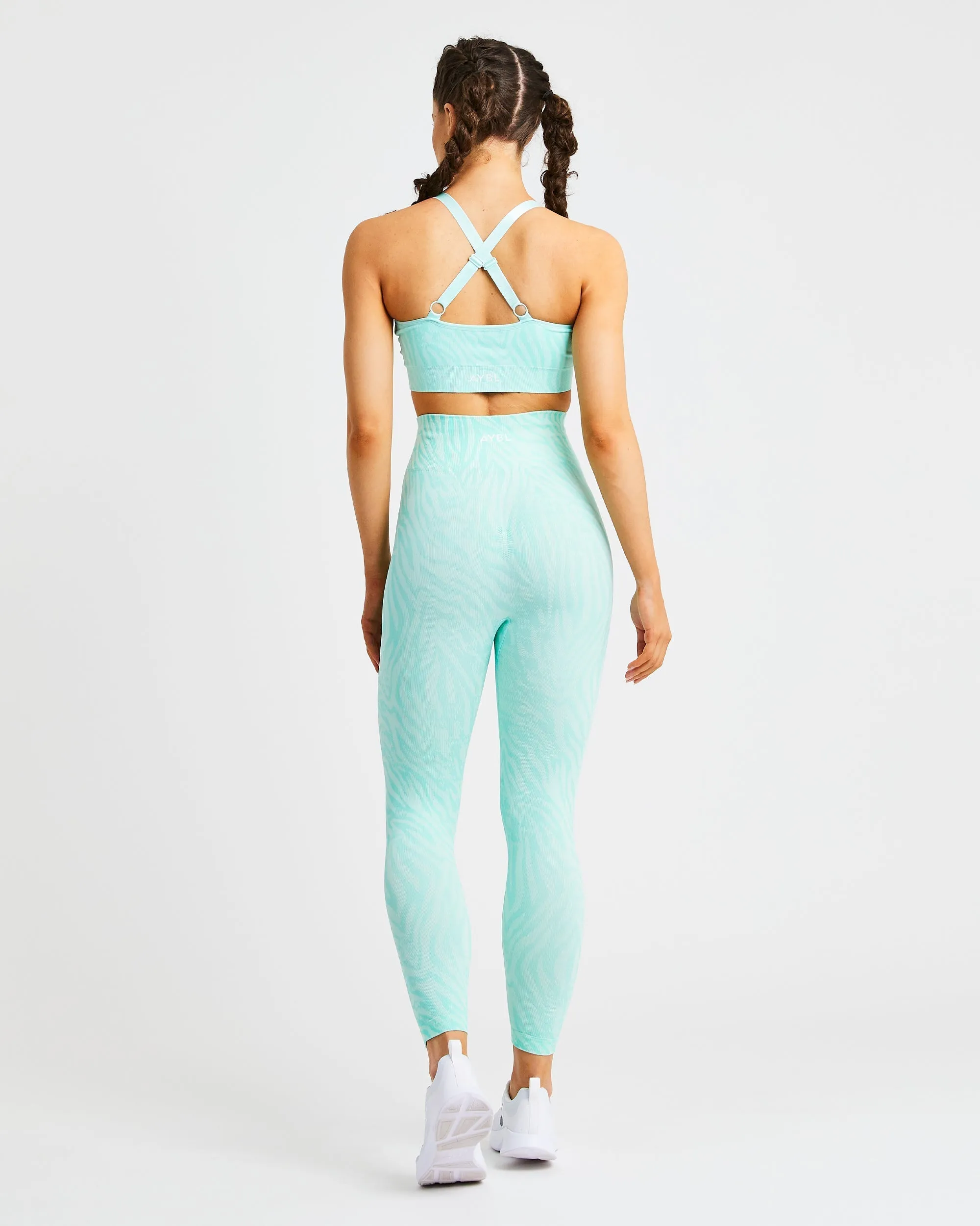 Evolve Animal Seamless Leggings - Mint Green sold by AYBL product image thumbnail 4