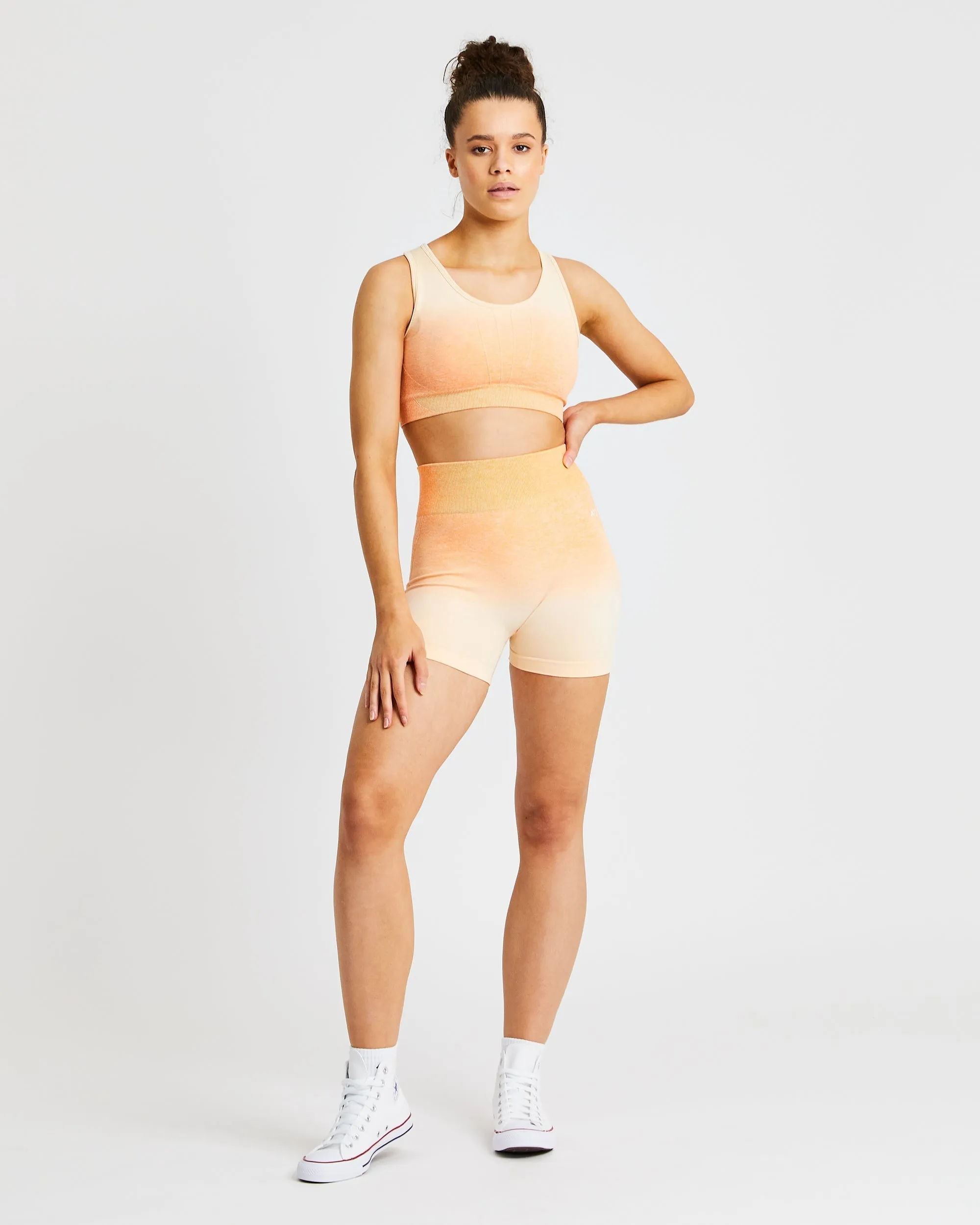 Pulse Ombré Seamless Sports Bra - Orange sold by AYBL product image thumbnail 3