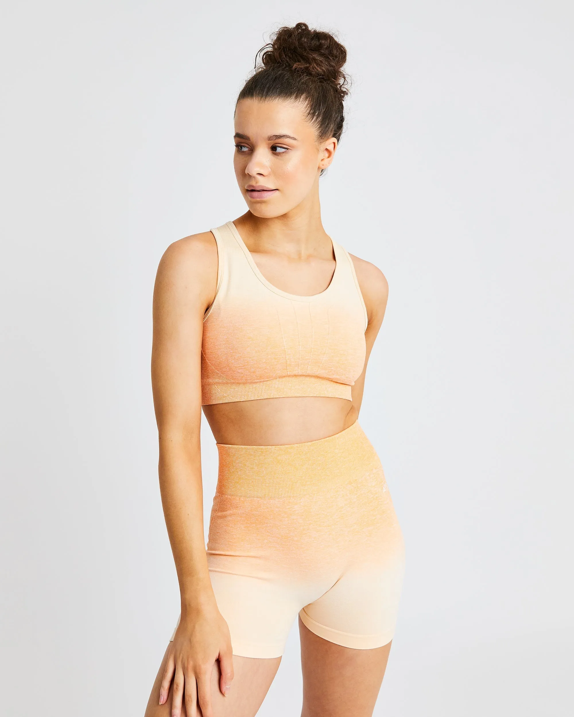 Pulse Ombré Seamless Sports Bra - Orange sold by AYBL