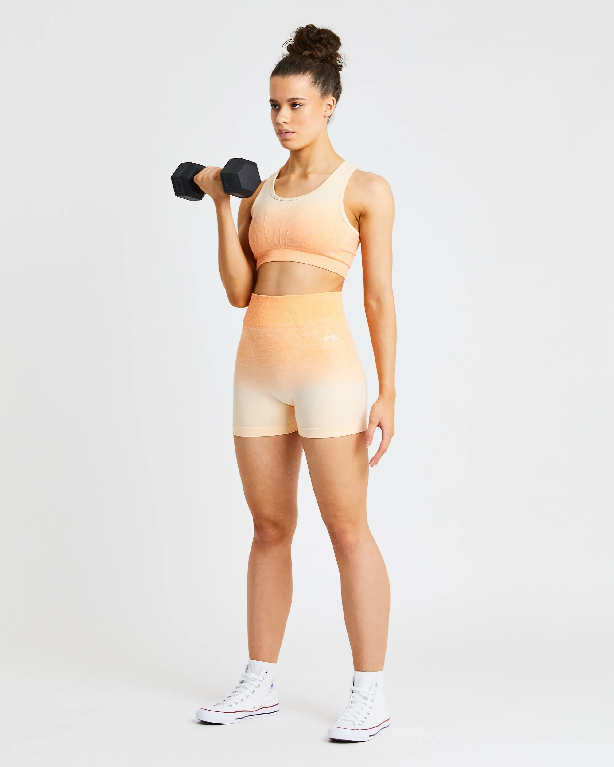 Pulse Ombré Seamless Sports Bra - Orange sold by AYBL product image thumbnail 5