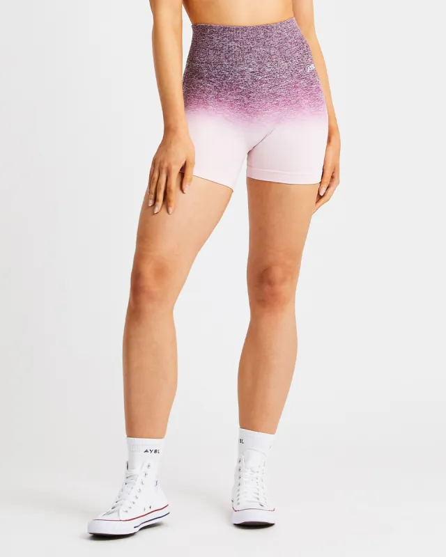Pulse Ombré Seamless Shorts - Plum sold by AYBL