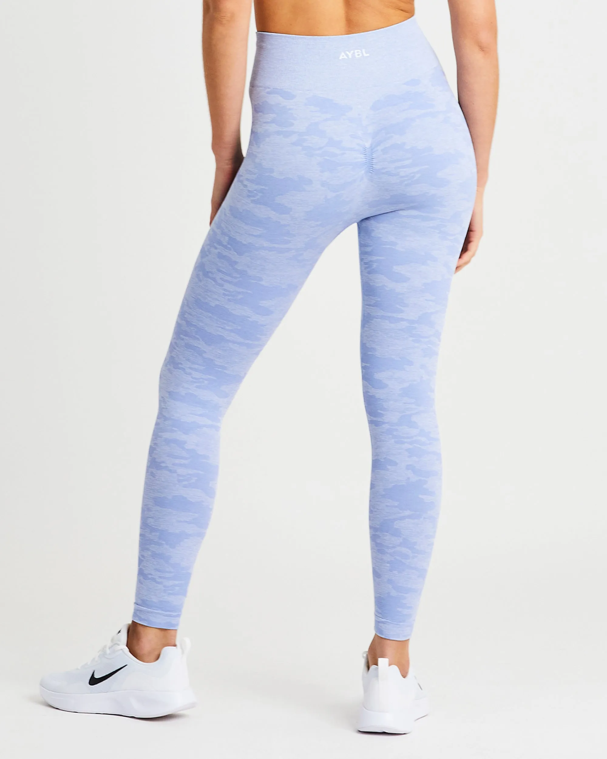Evolve Camo Seamless Leggings - Blue sold by AYBL product image thumbnail 2