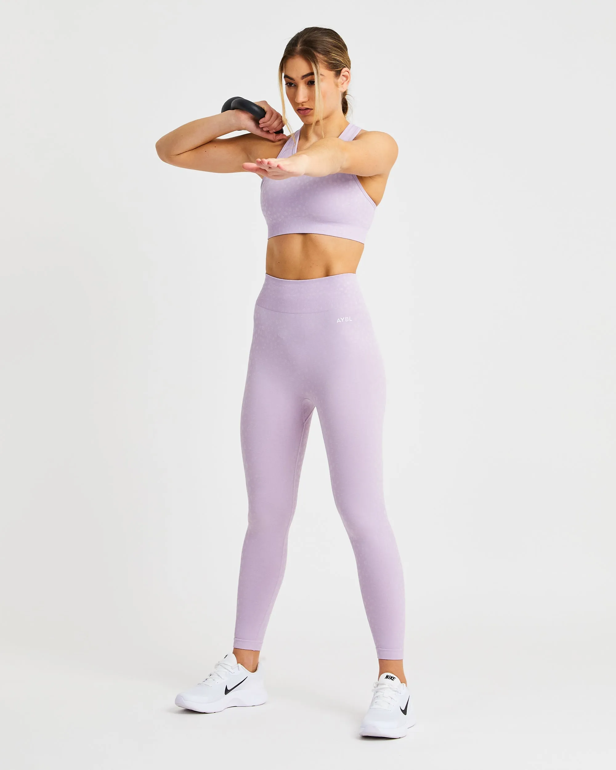 Evolve Speckle Seamless Sports Bra - Lilac sold by AYBL product image thumbnail 5
