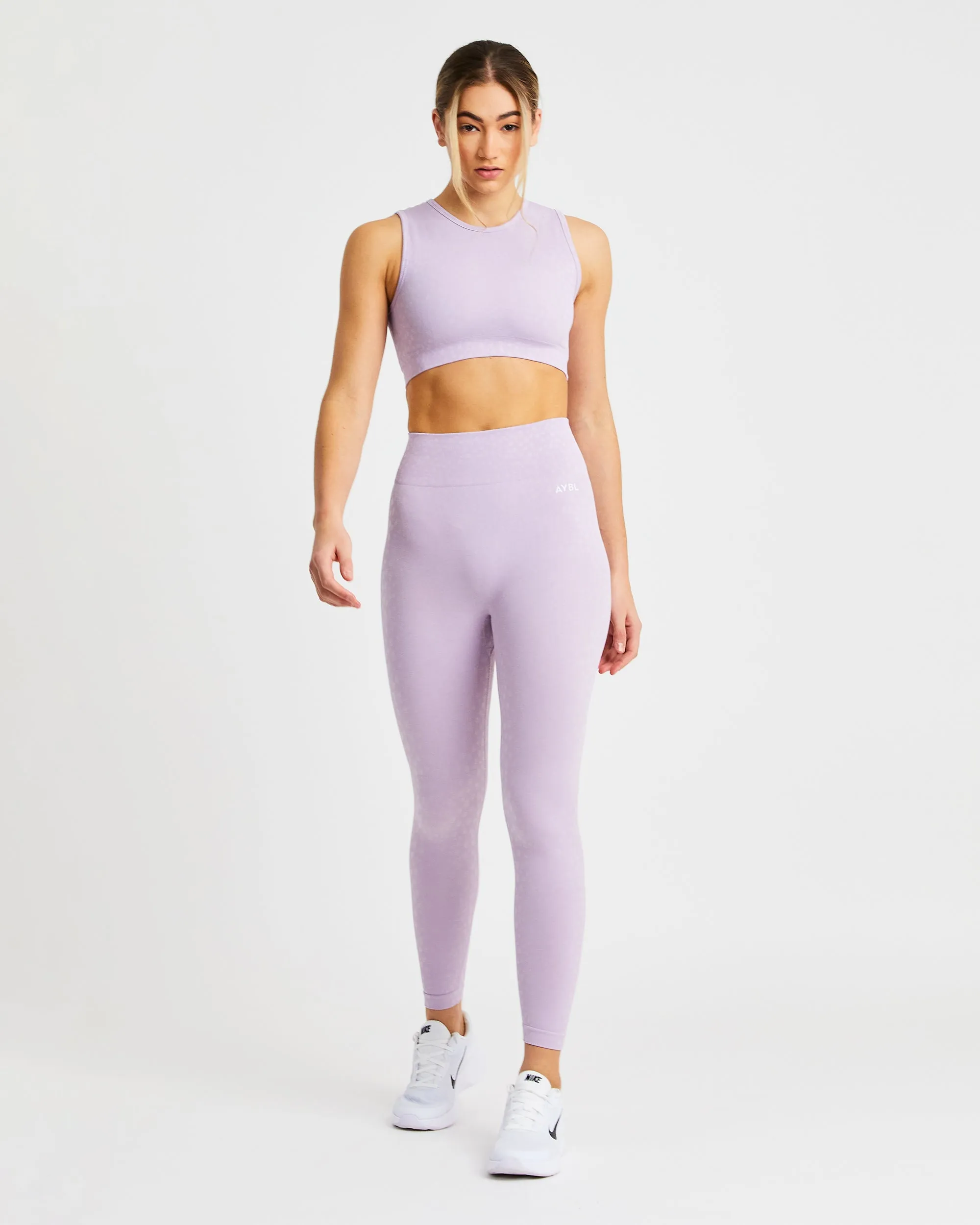 Evolve Speckle Seamless Sports Bra - Lilac sold by AYBL product image thumbnail 3
