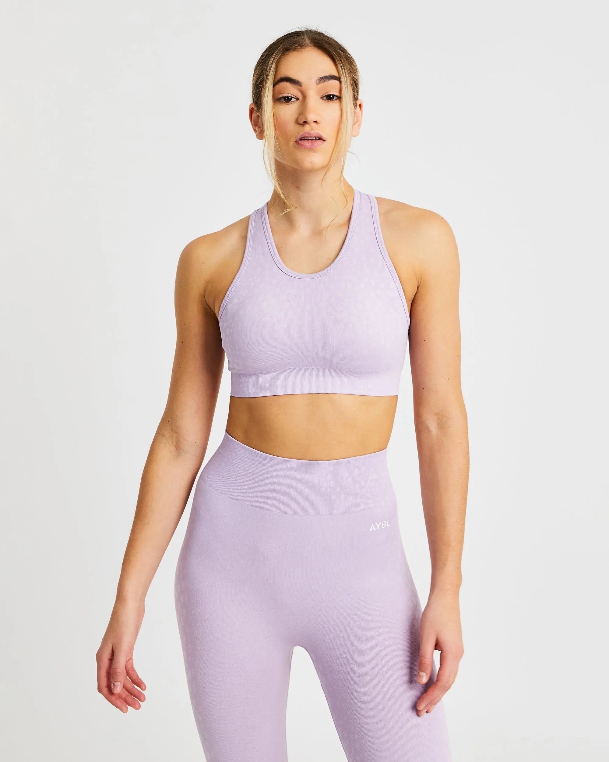 Evolve Speckle Seamless Sports Bra - Lilac sold by AYBL