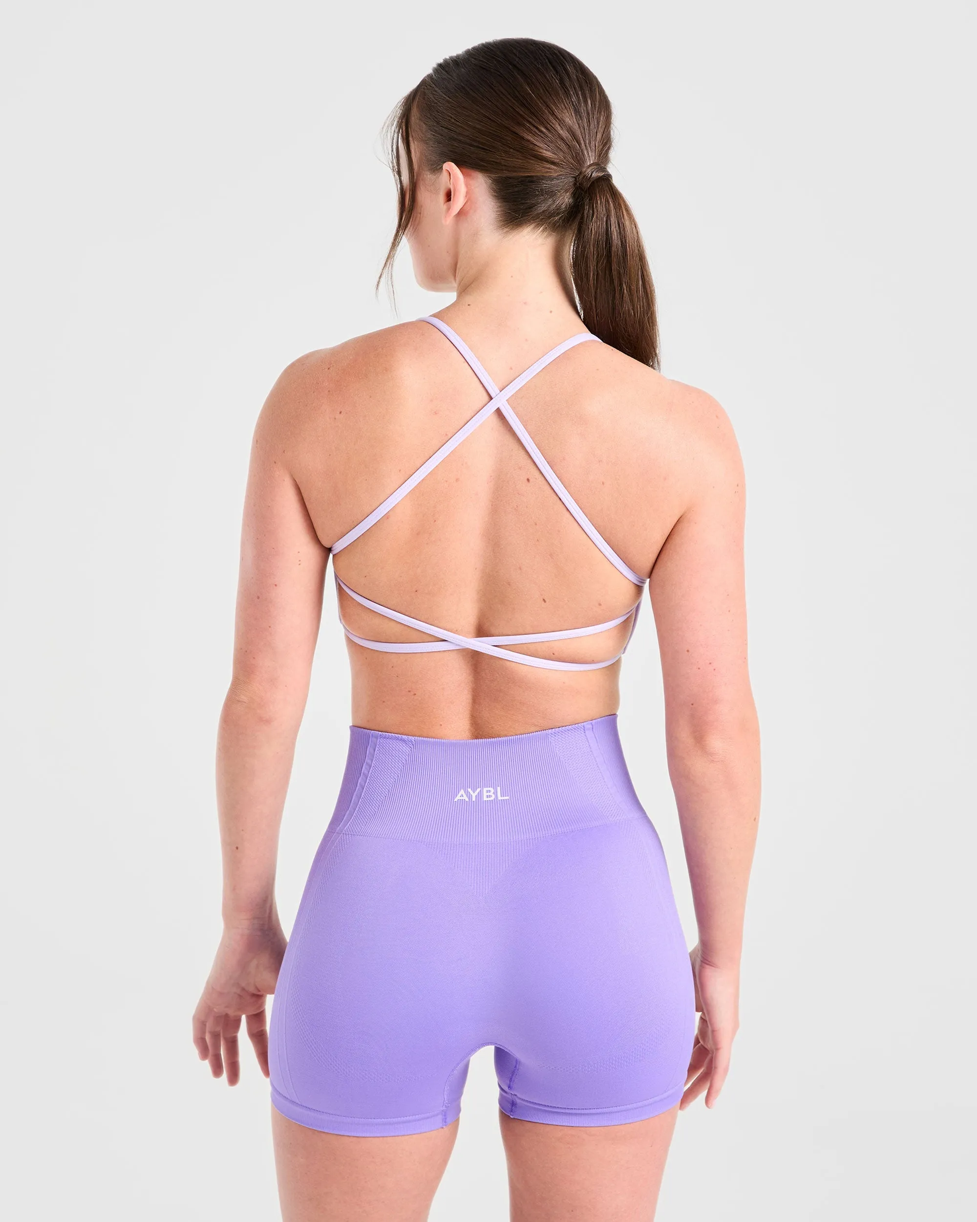 Essential Crossback Sports Bra - Pastel Purple sold by AYBL product image thumbnail 2