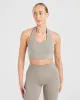 Staple Halterneck Crop Top - Muted Taupe sold by AYBL