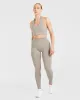 Staple Halterneck Crop Top - Muted Taupe sold by AYBL