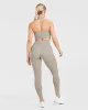 Staple Halterneck Crop Top - Muted Taupe sold by AYBL