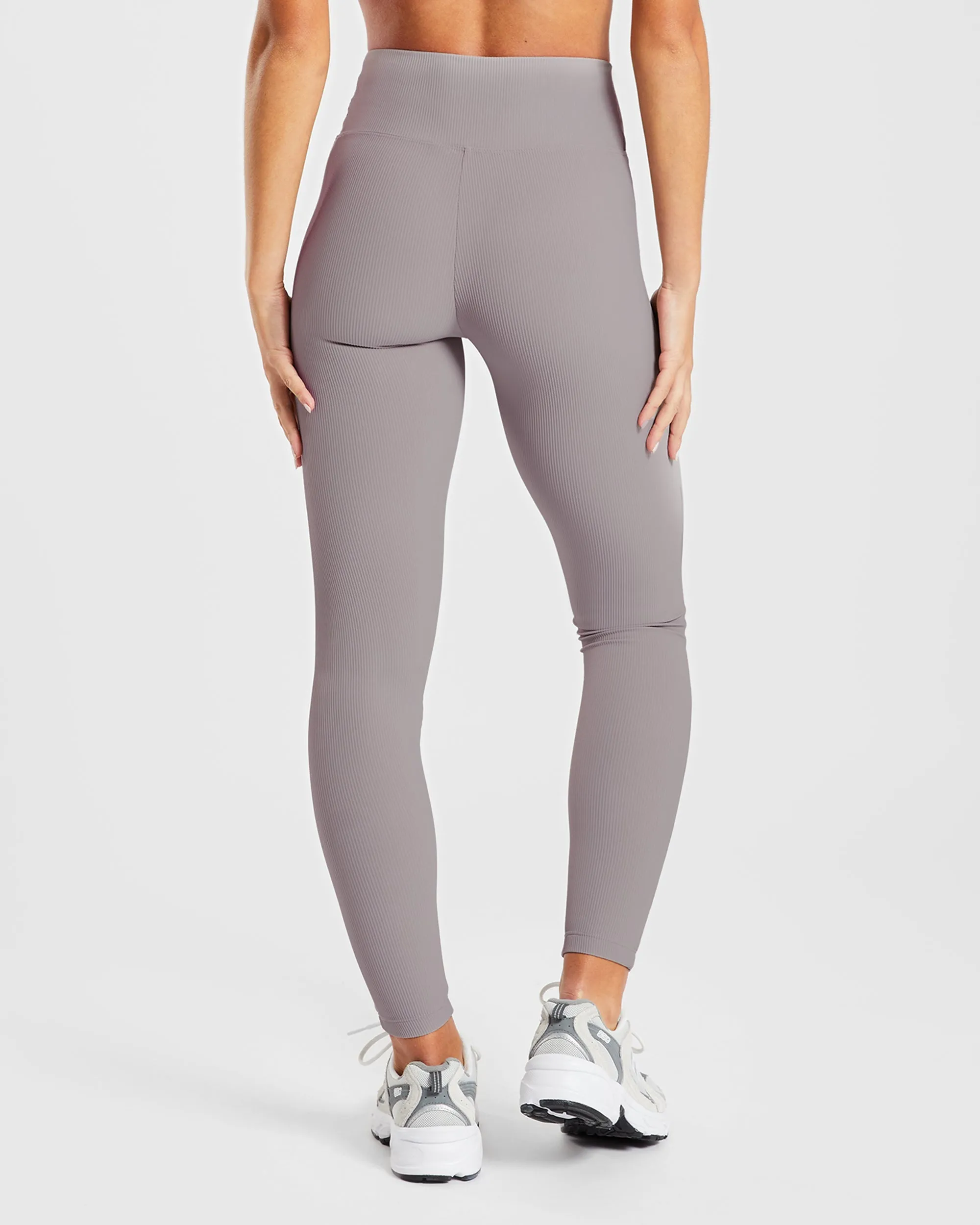 Sculpt Ribbed Leggings - Fog Grey sold by AYBL product image thumbnail 2
