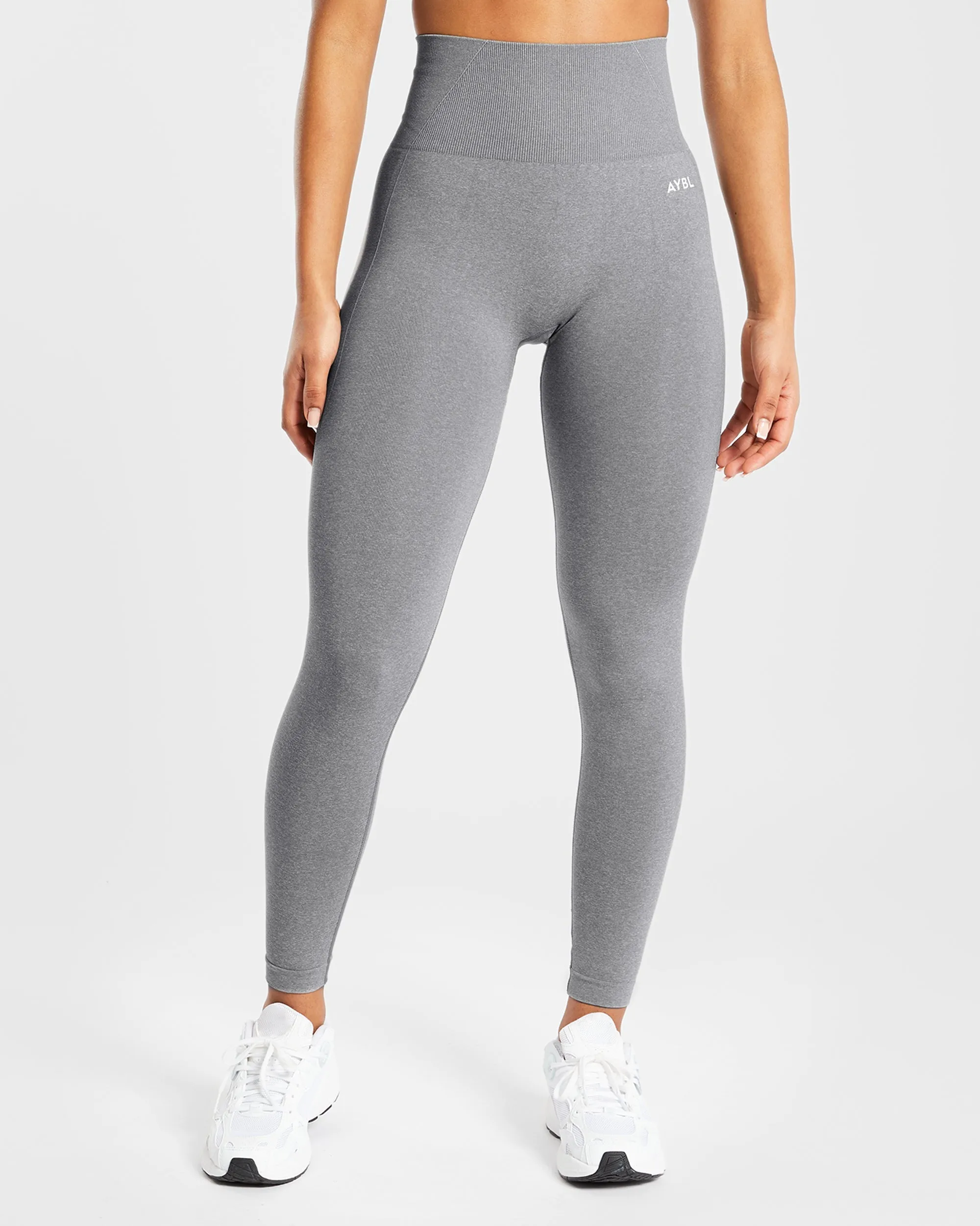 Empower Seamless Leggings - Grey Marl sold by AYBL
