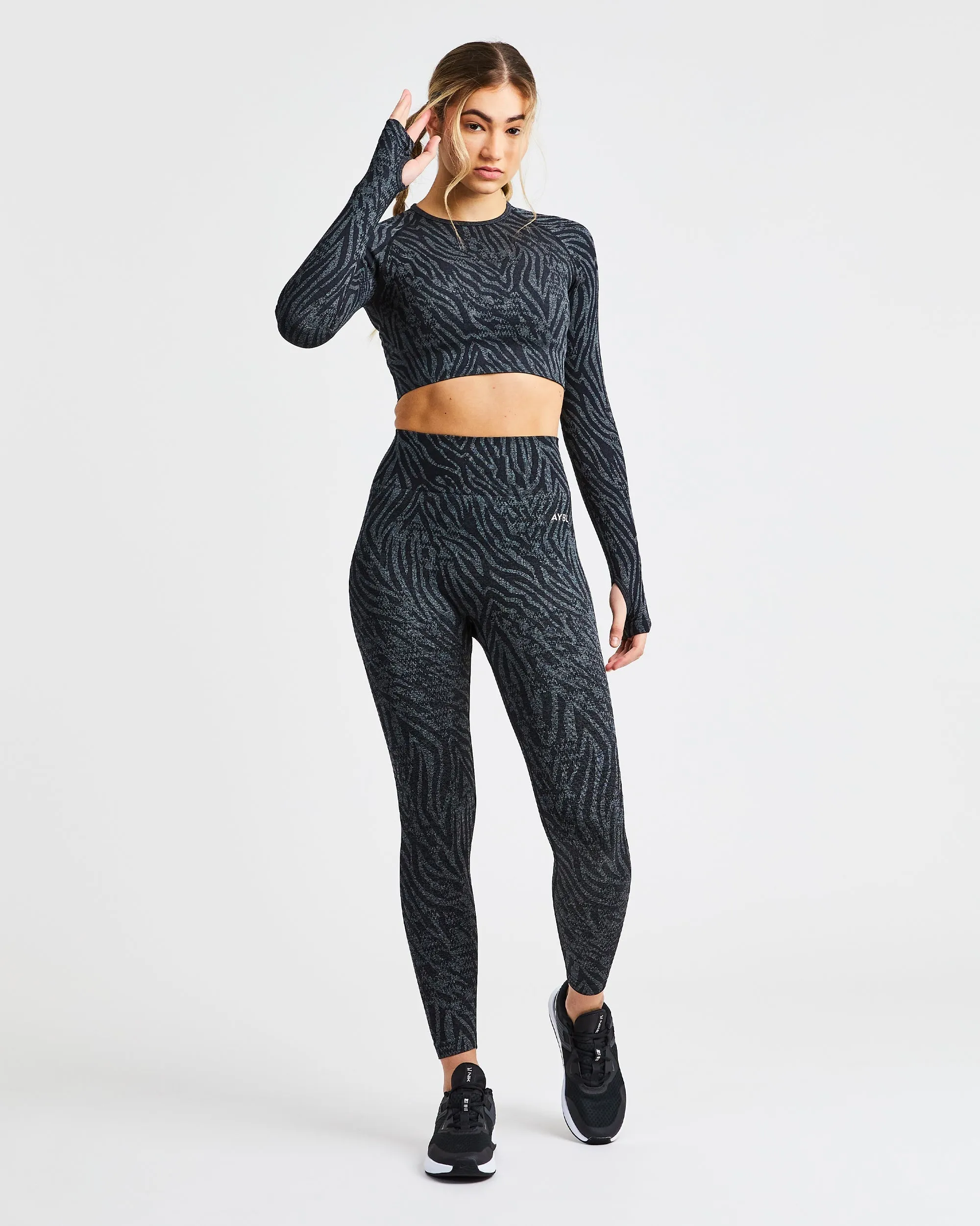 Evolve Animal Seamless Leggings - Black sold by AYBL product image thumbnail 3