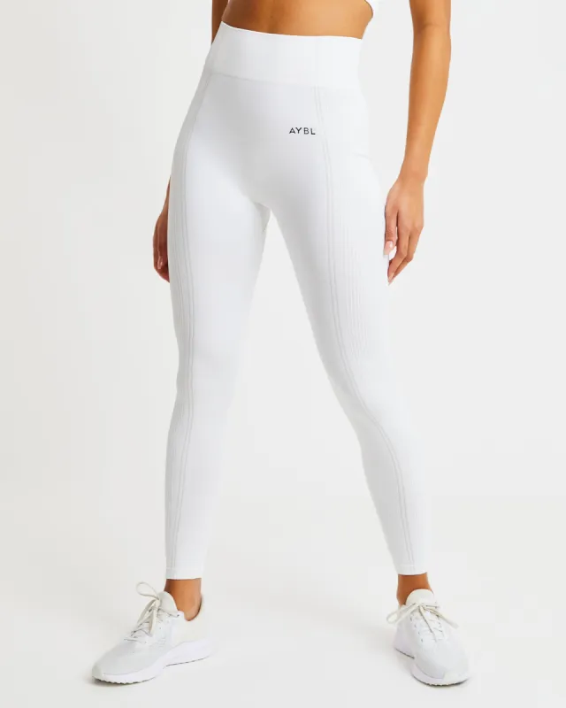 Reflex Seamless Leggings - White sold by AYBL