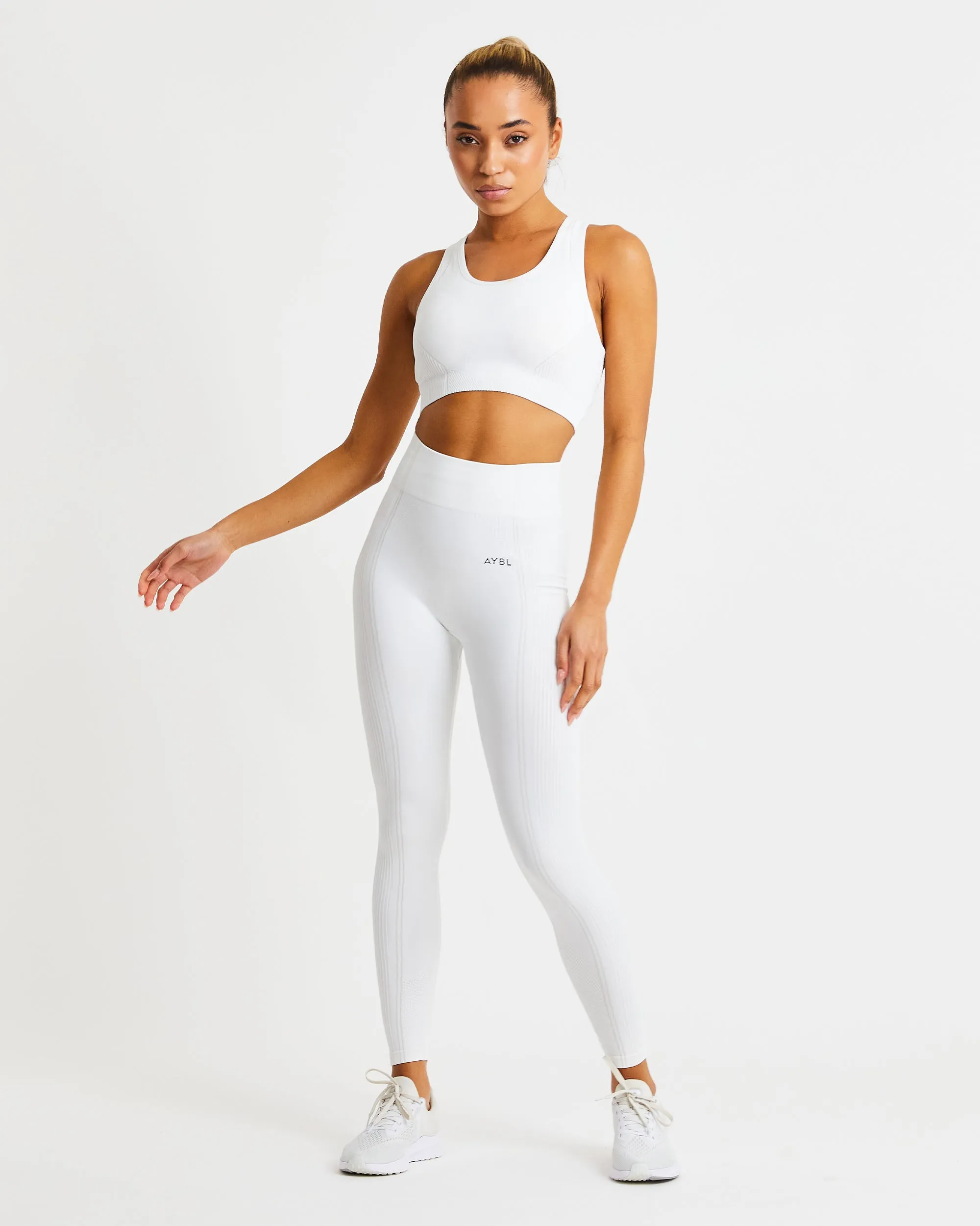 Reflex Seamless Leggings - White sold by AYBL product image thumbnail 3
