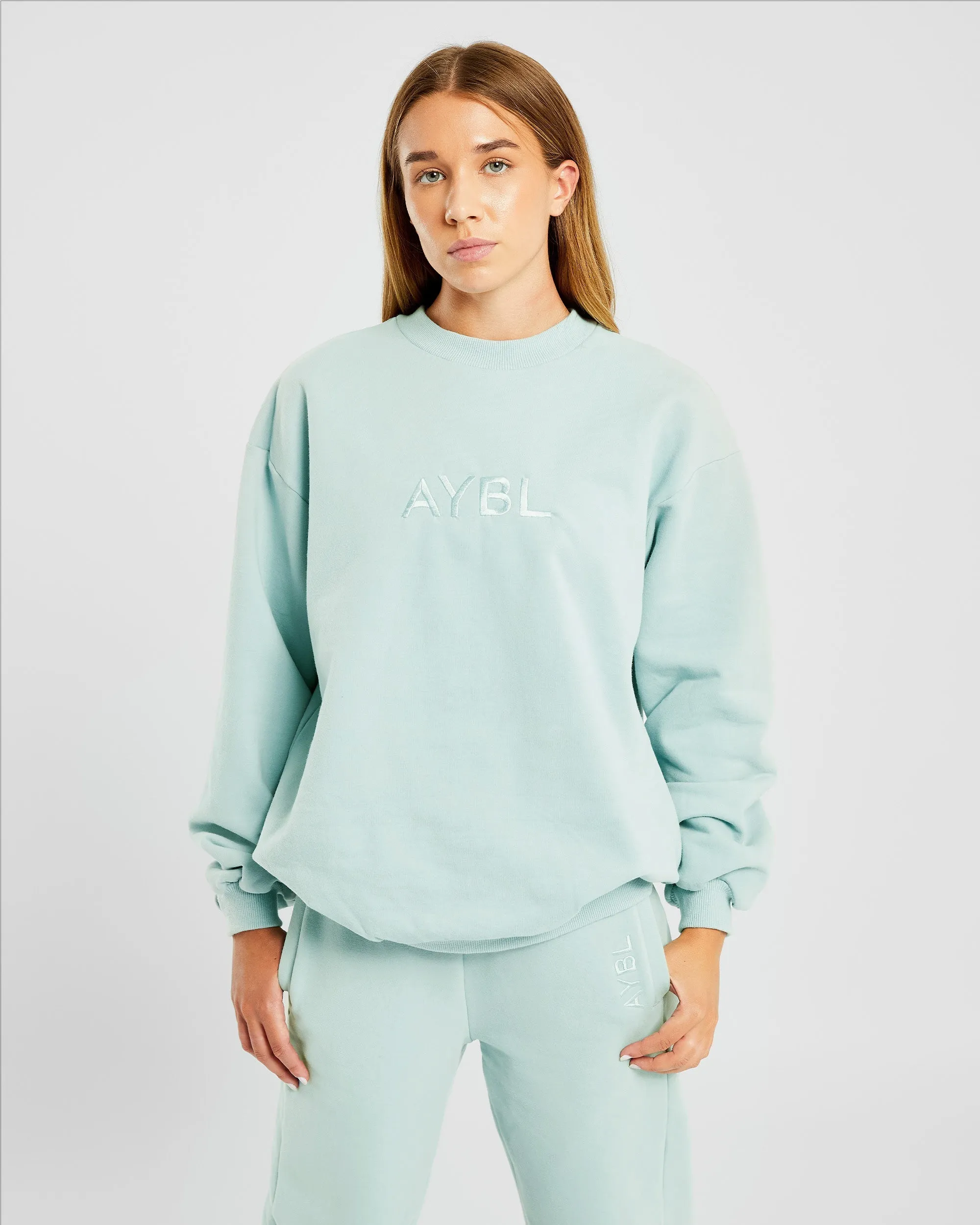 Everyday Relaxed Sweater - Soft Sage sold by AYBL