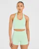 Staple Halterneck Crop Top - Mint Green sold by AYBL