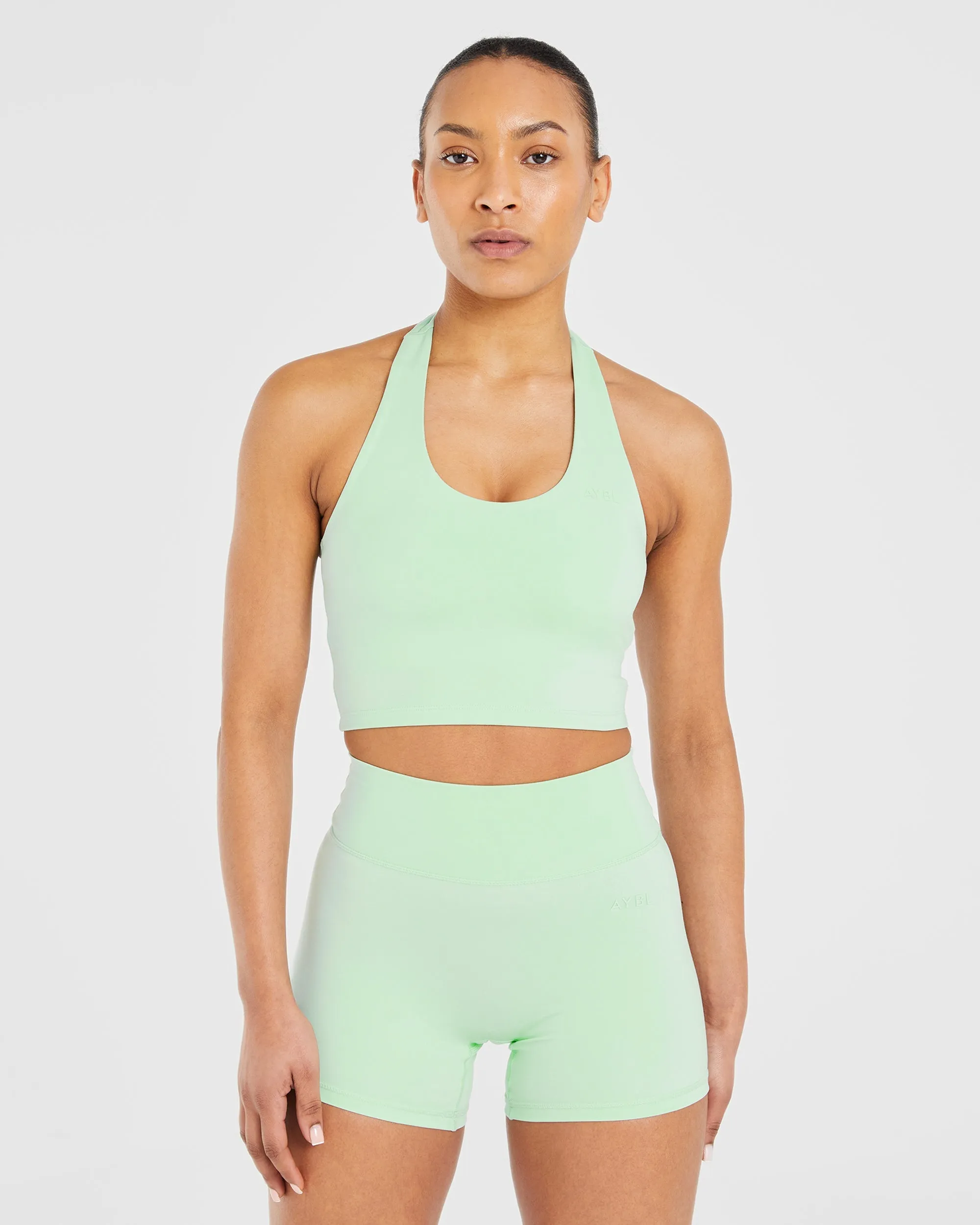 Staple Halterneck Crop Top - Mint Green sold by AYBL