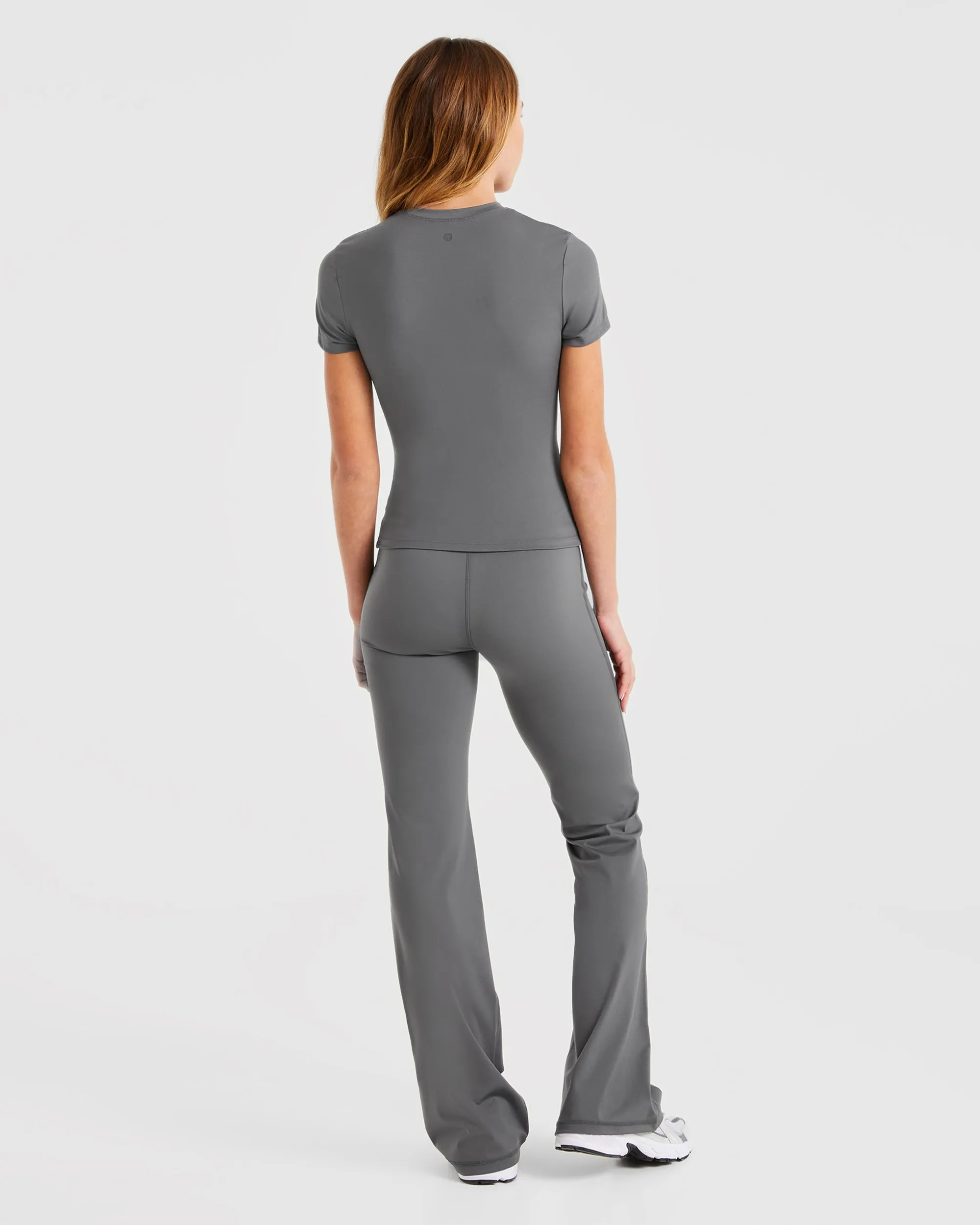 Sculpt Flared Leggings - Charcoal sold by AYBL product image thumbnail 4