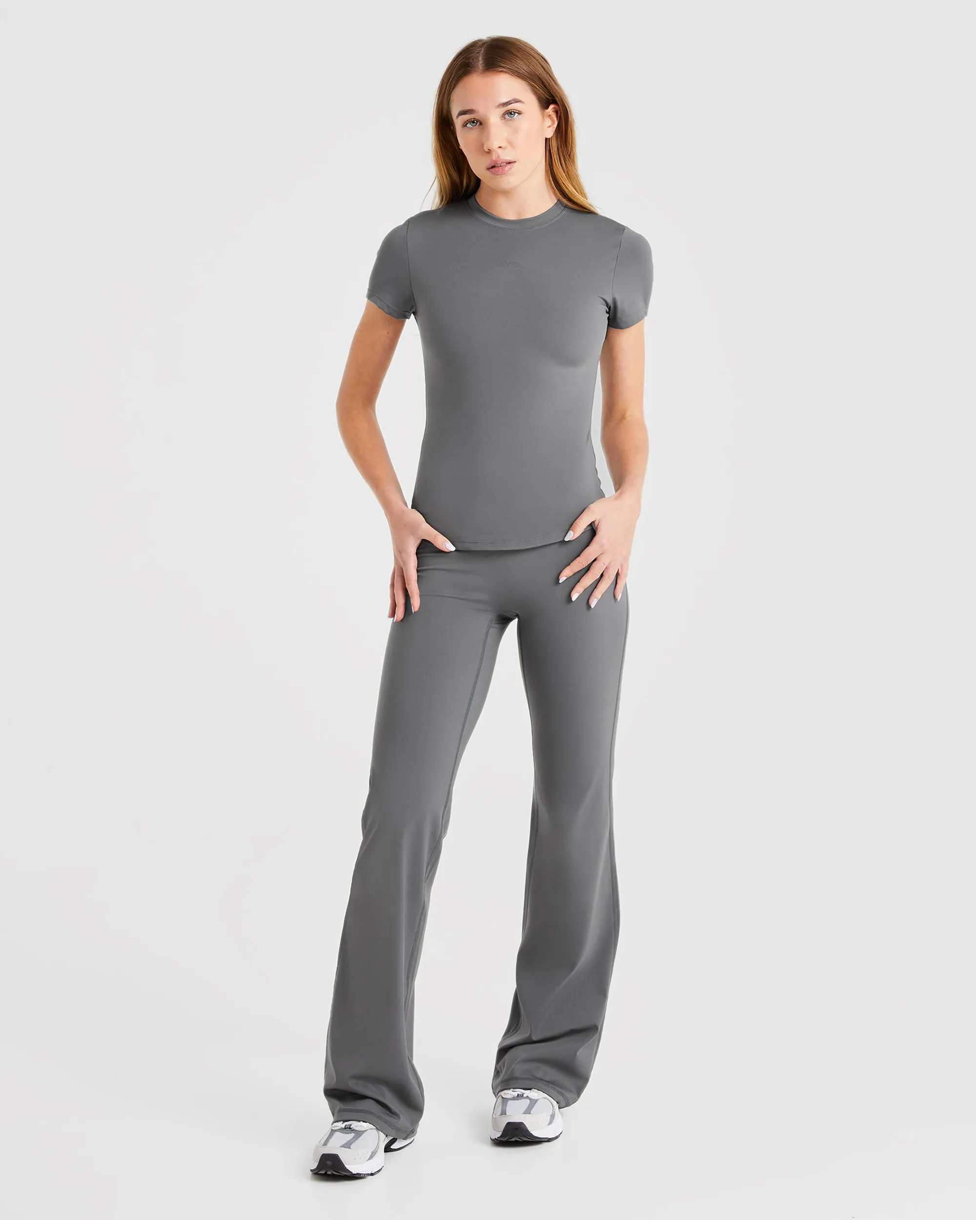 Sculpt Flared Leggings - Charcoal sold by AYBL product image thumbnail 3