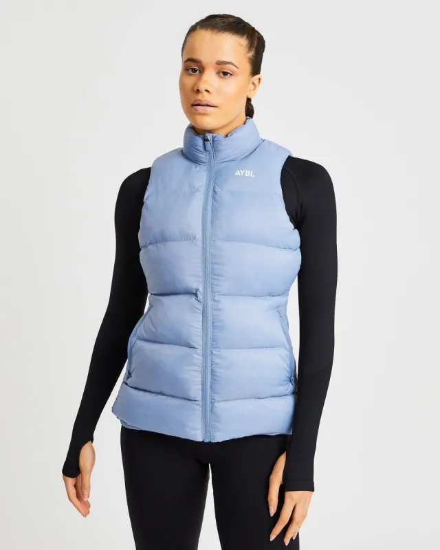 Everyday Gilet - Chambray Blue sold by AYBL