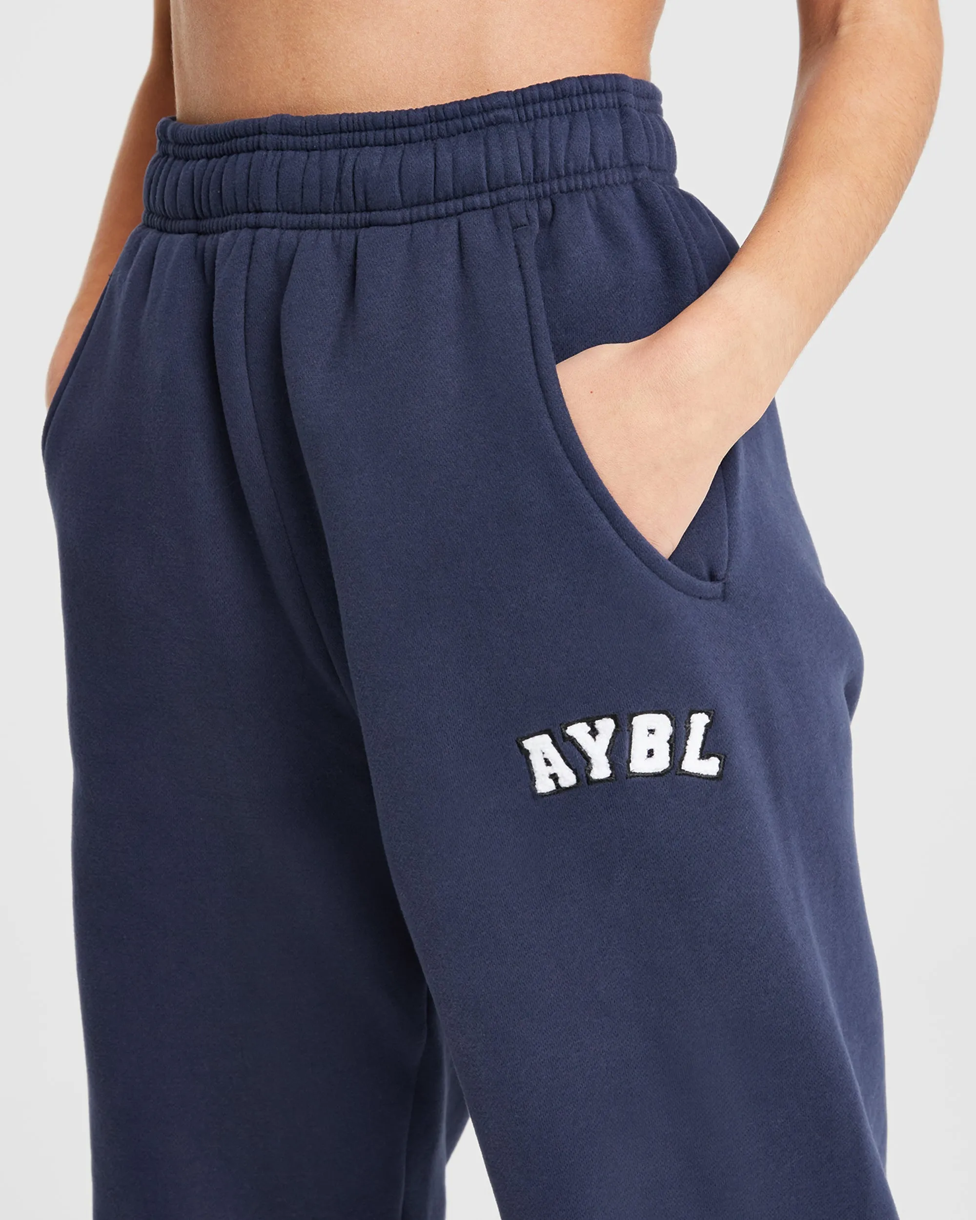 Varsity Oversized Joggers - Navy sold by AYBL product image thumbnail 5