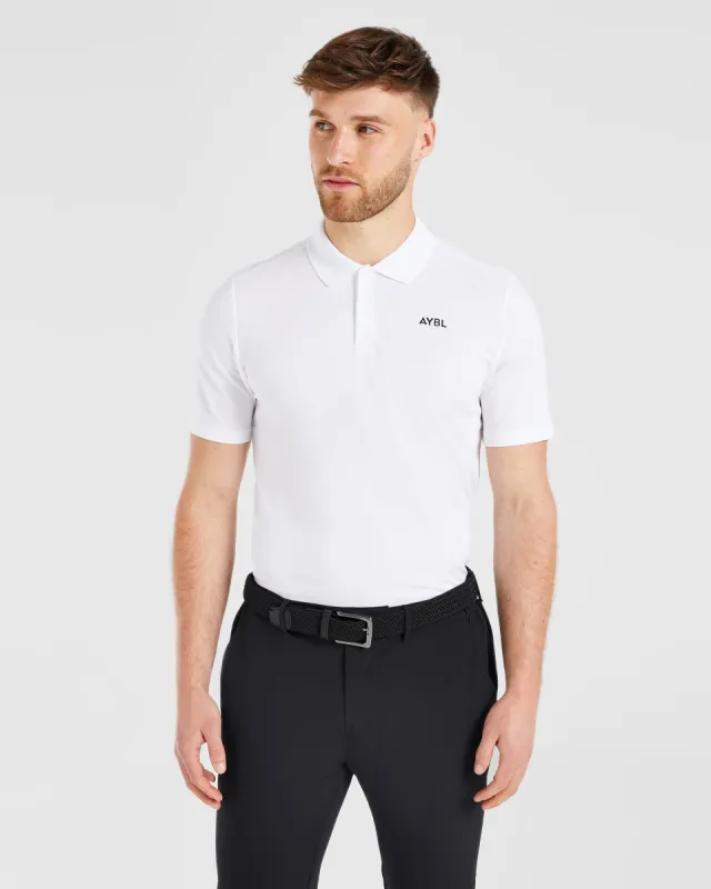 Performance Polo Shirt - White sold by AYBL